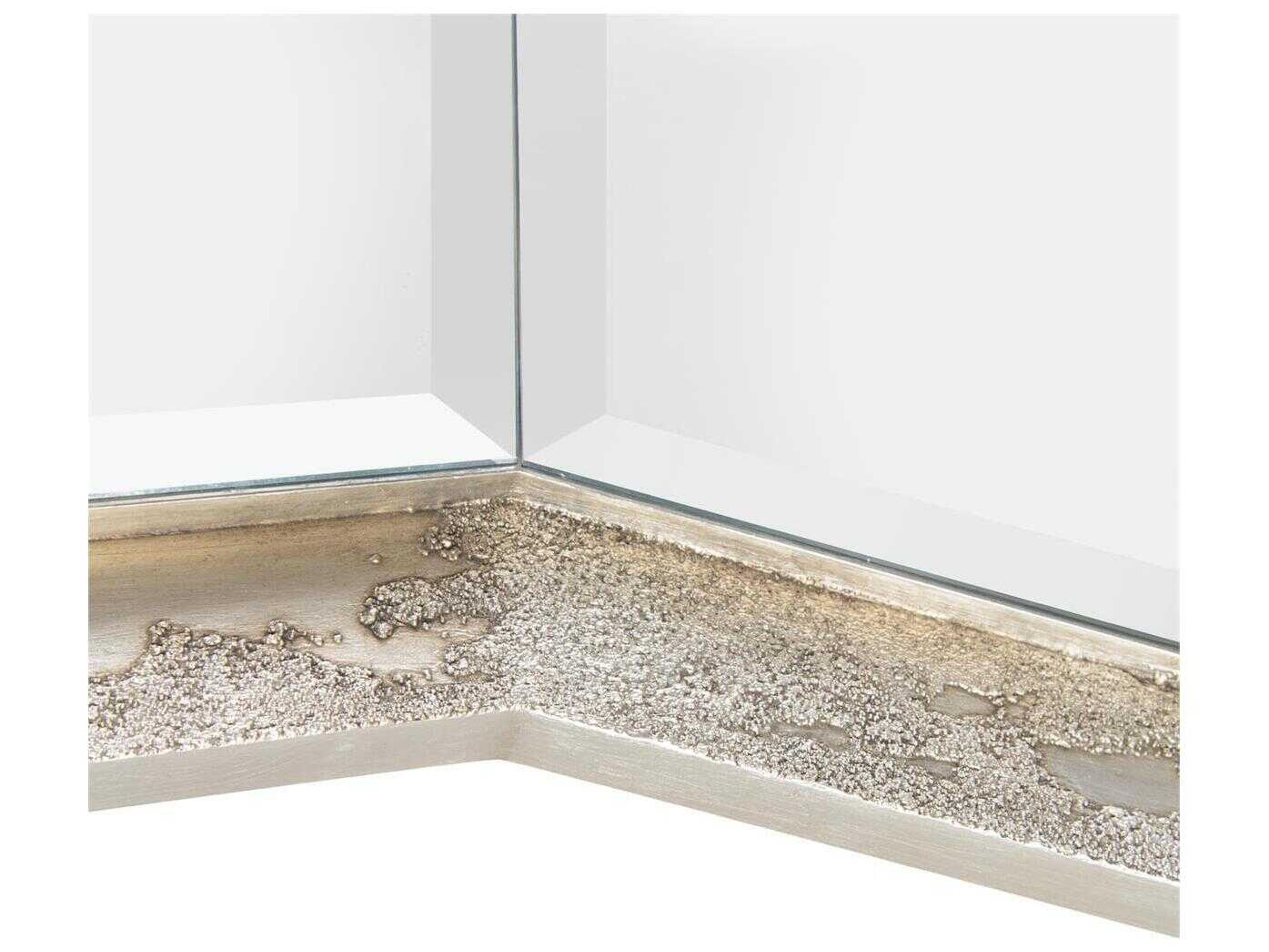 John Richard Quinn Silver Rectangular Wall Mirror