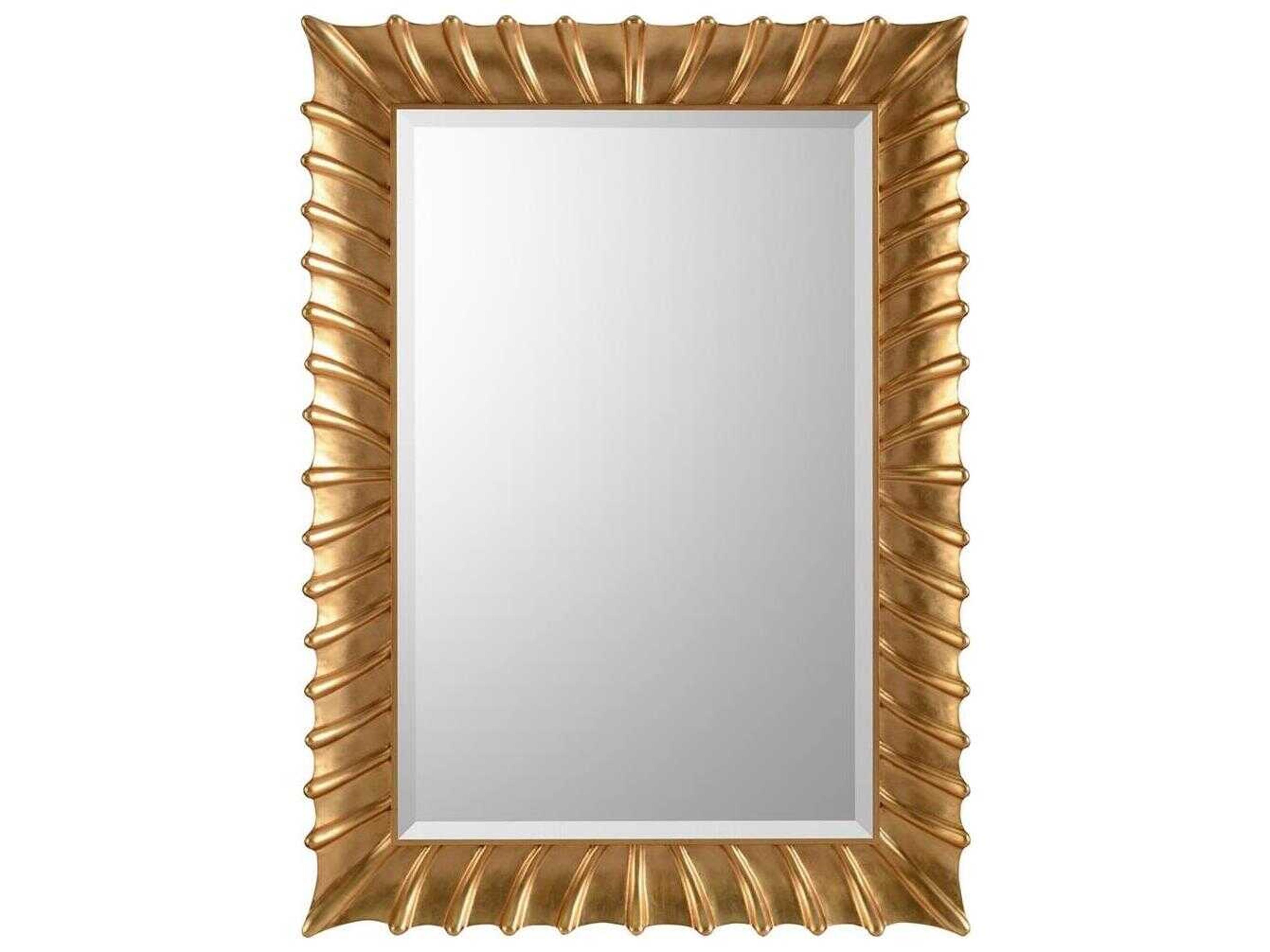 John Richard Lucia Gold Leaf Rectangular Wall Mirror