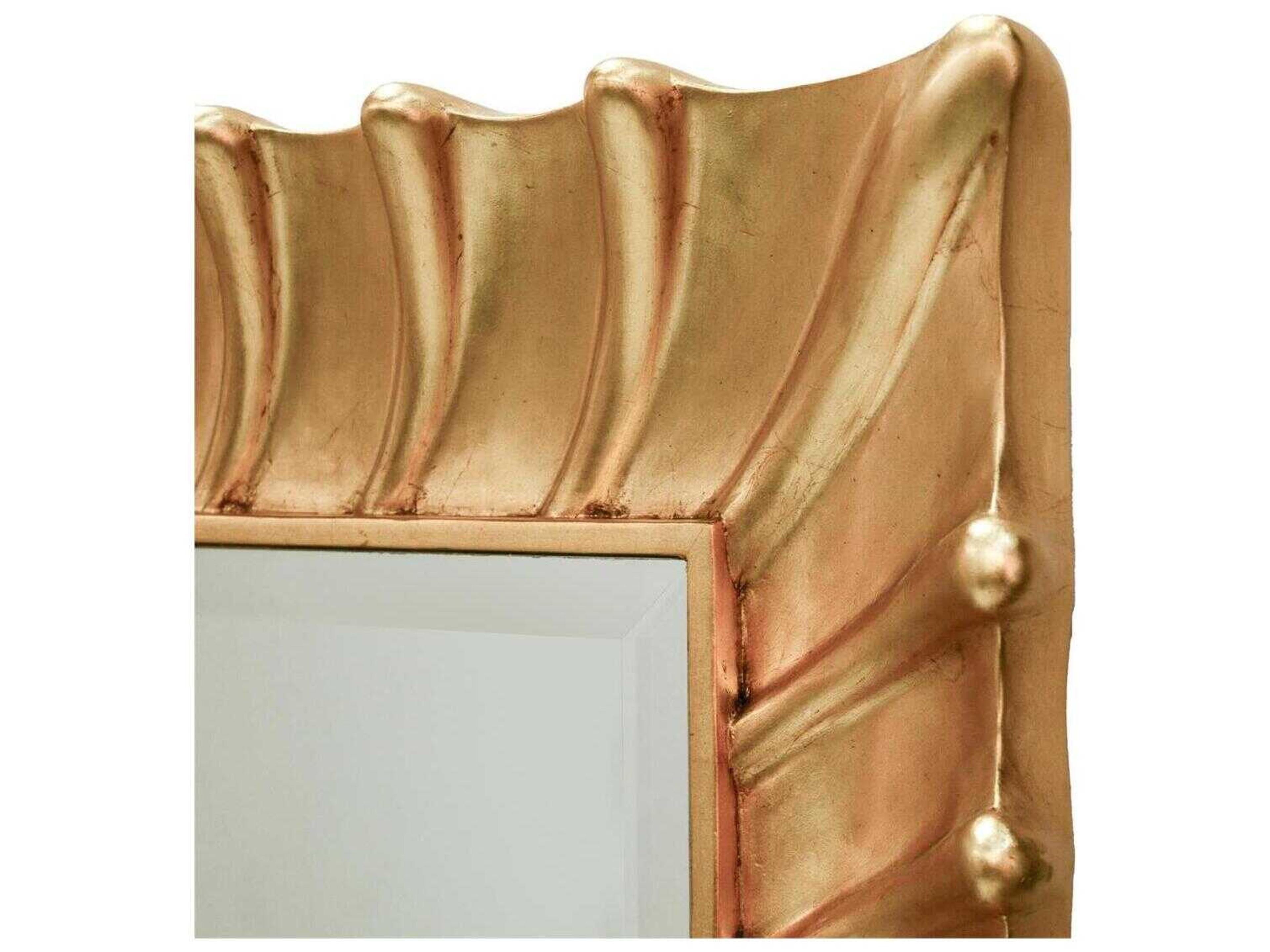 John Richard Lucia Gold Leaf Rectangular Wall Mirror