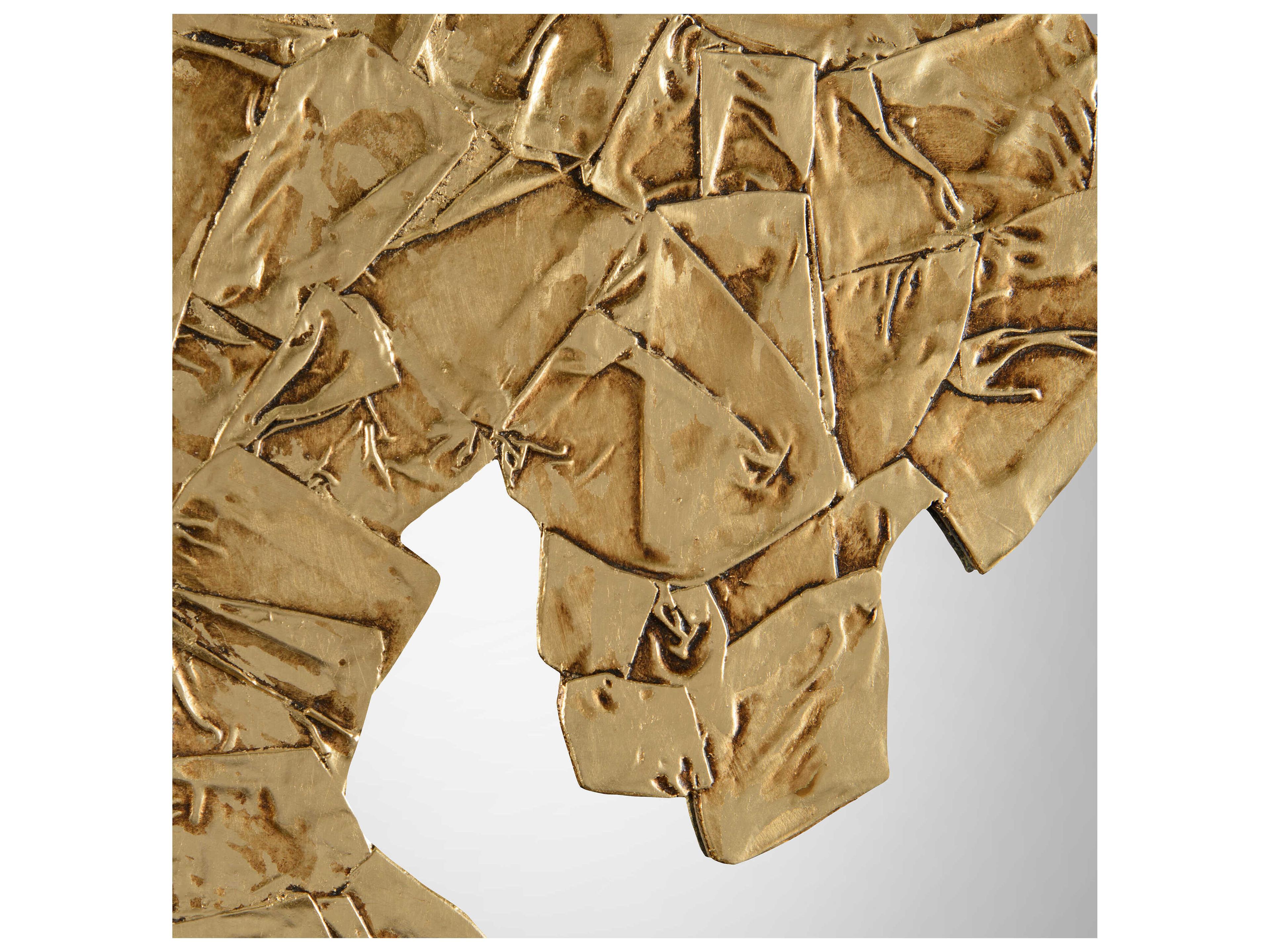 John Richard Nuvole Gold Rectangular Wall Mirror