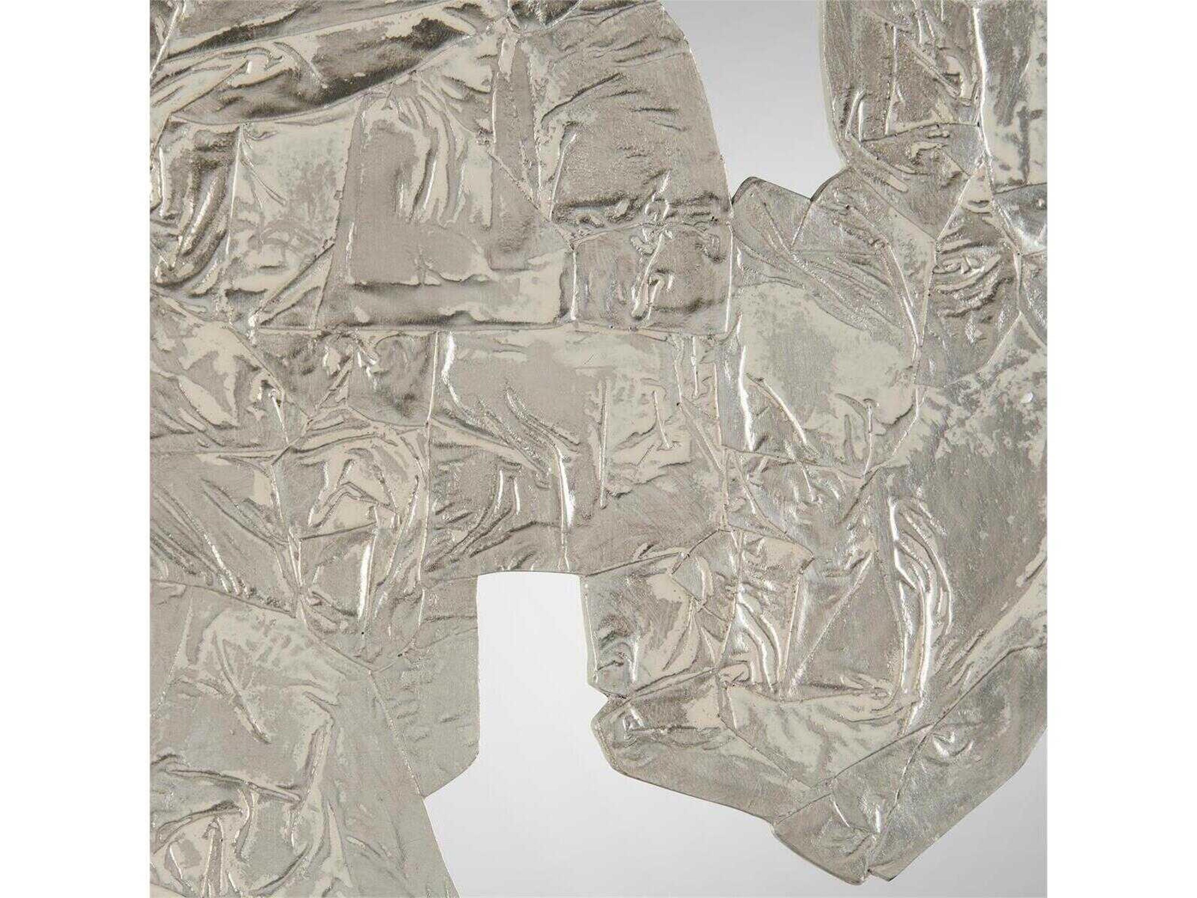 John Richard Nuvole Silver Rectangular Wall Mirror