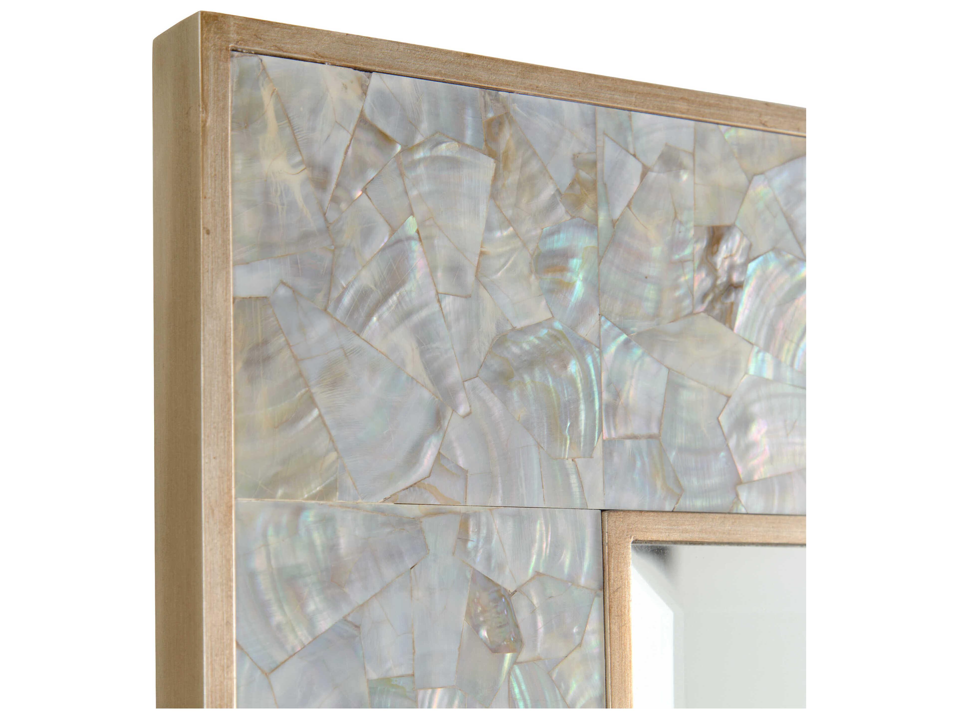 John Richard Bacchus Brushed Silver Rectangular Wall Mirror