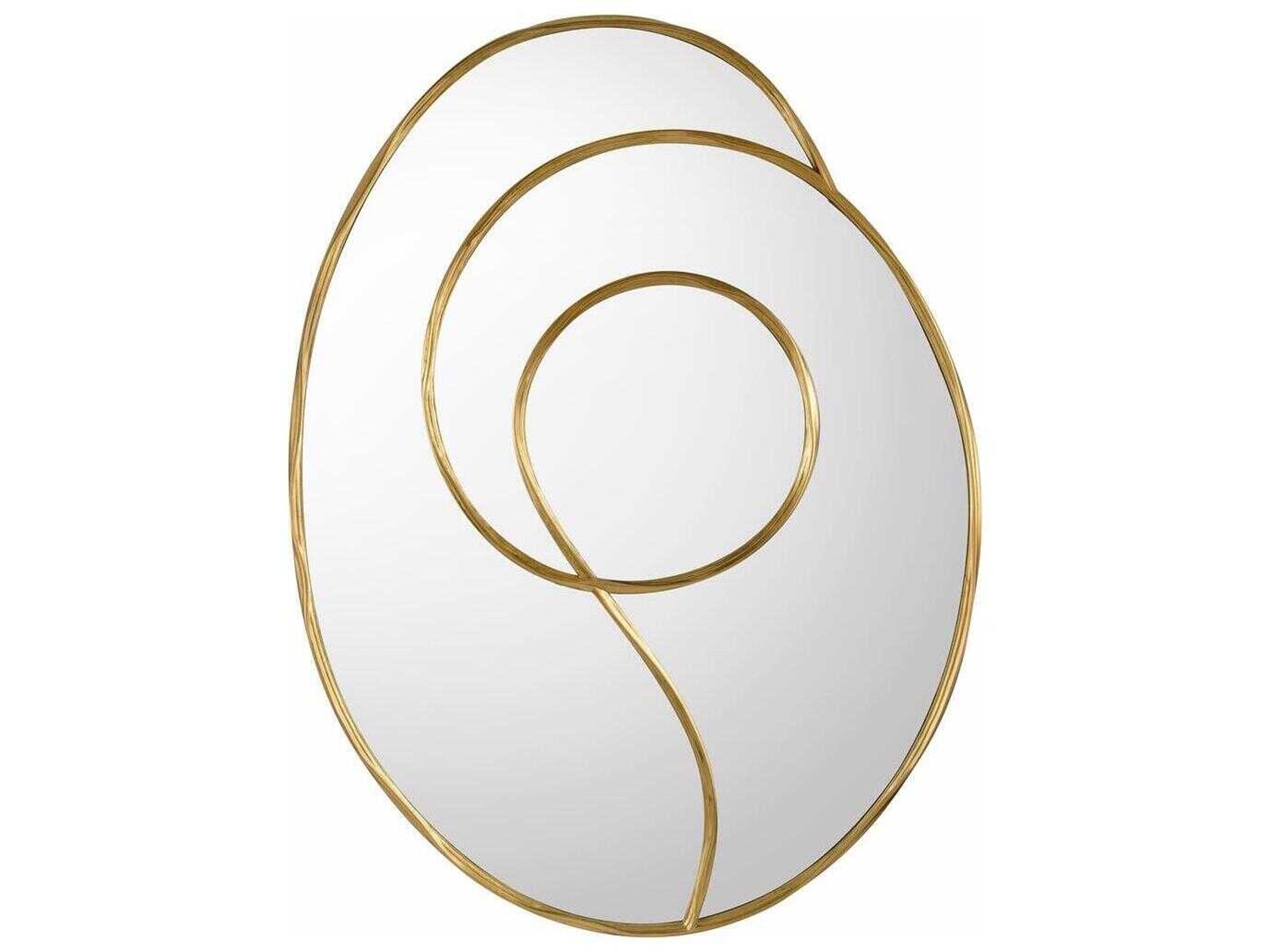 John Richard Flourish Gold Coast Oval Wall Mirror