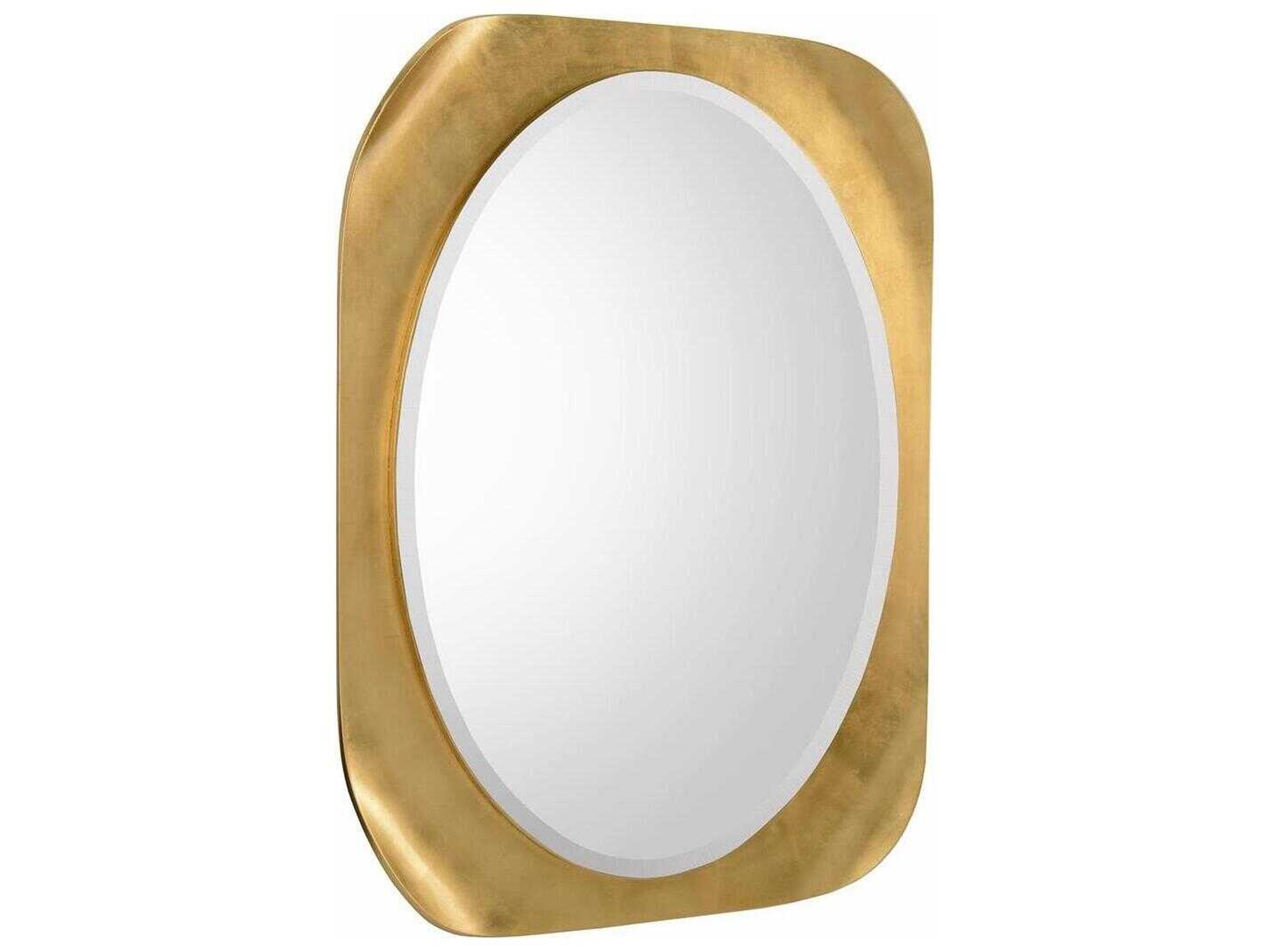 John Richard Forma Gold Rectangular Wall Mirror