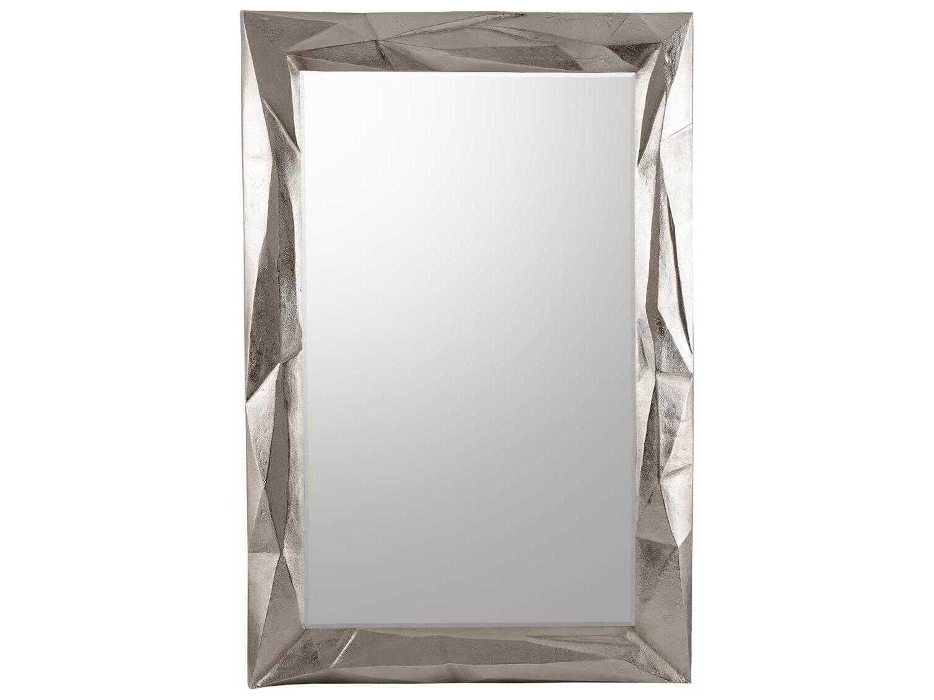 John Richard Ruga Silver Rectangular Wall Mirror