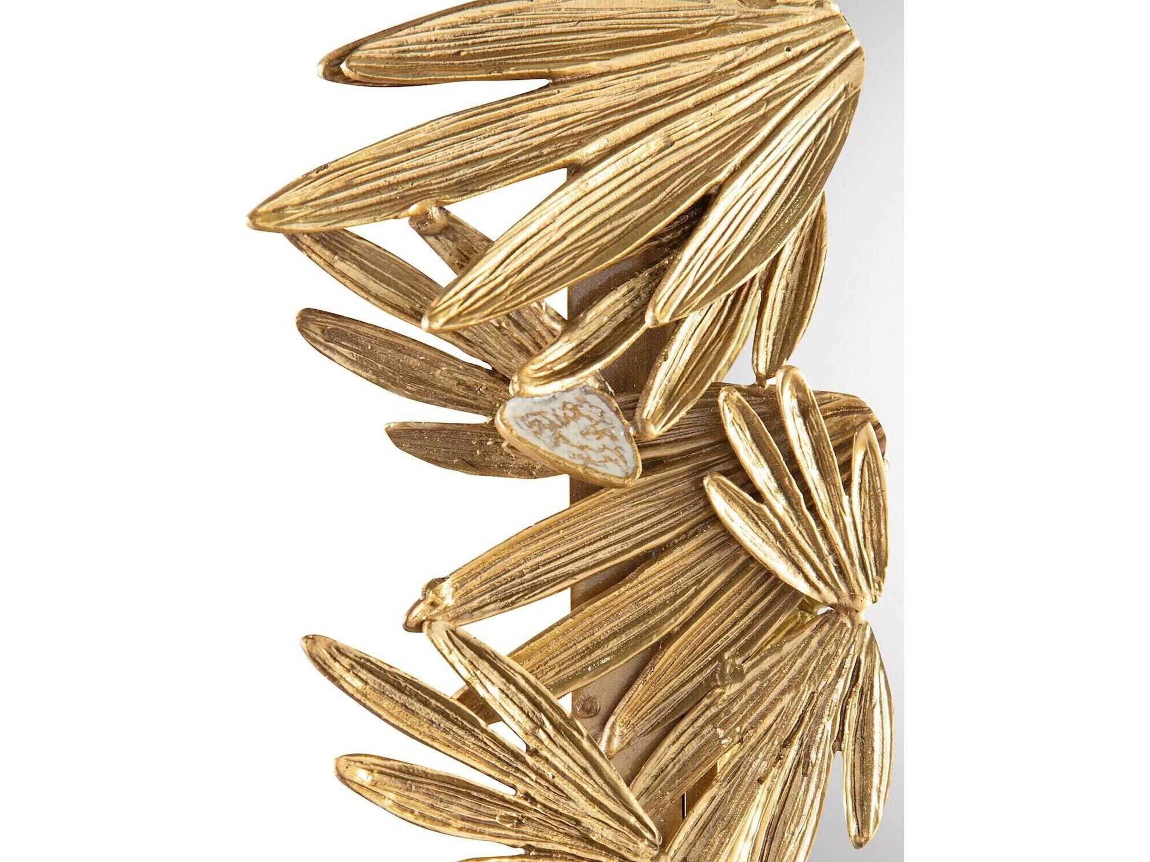 John Richard Herba Brass Rectangular Wall Mirror