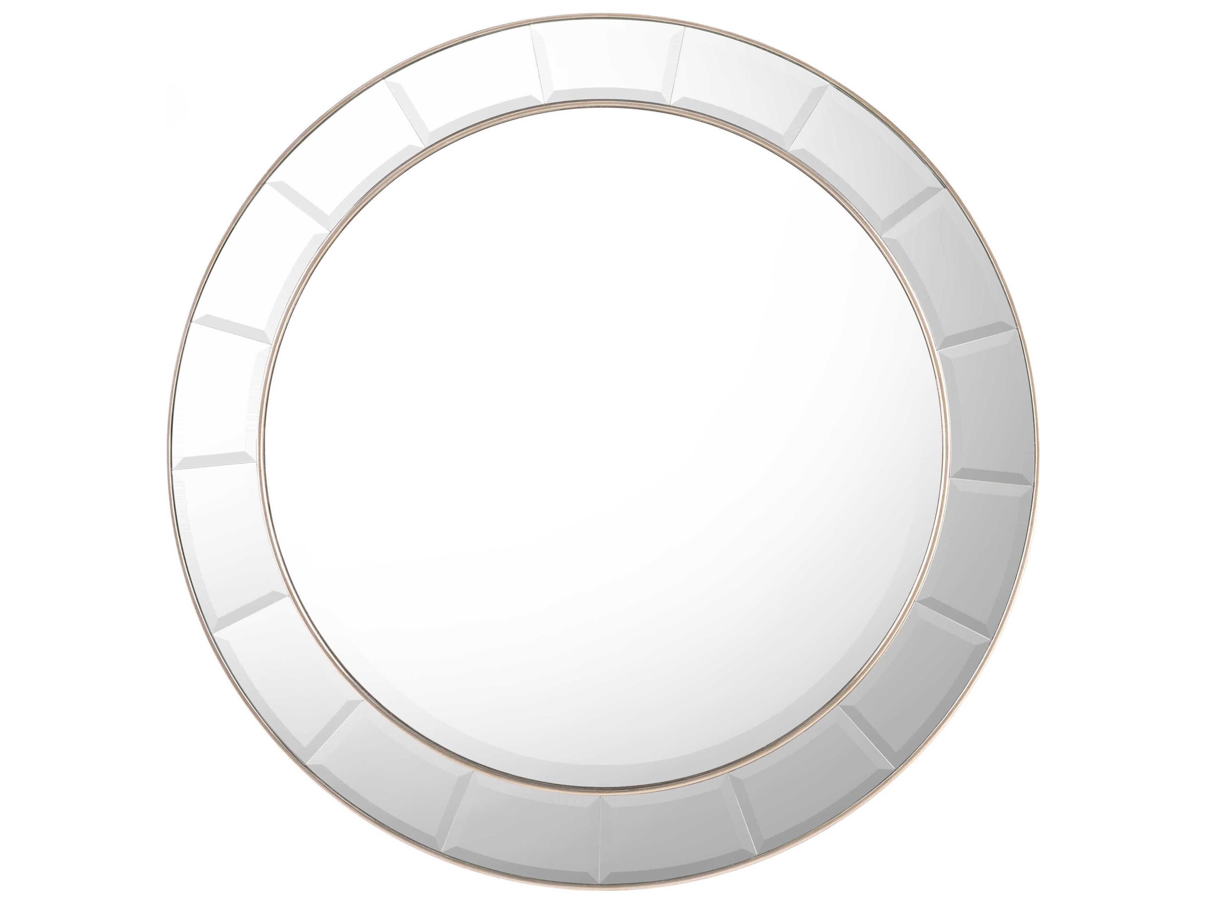 Discus Pewter Round Wall Mirror