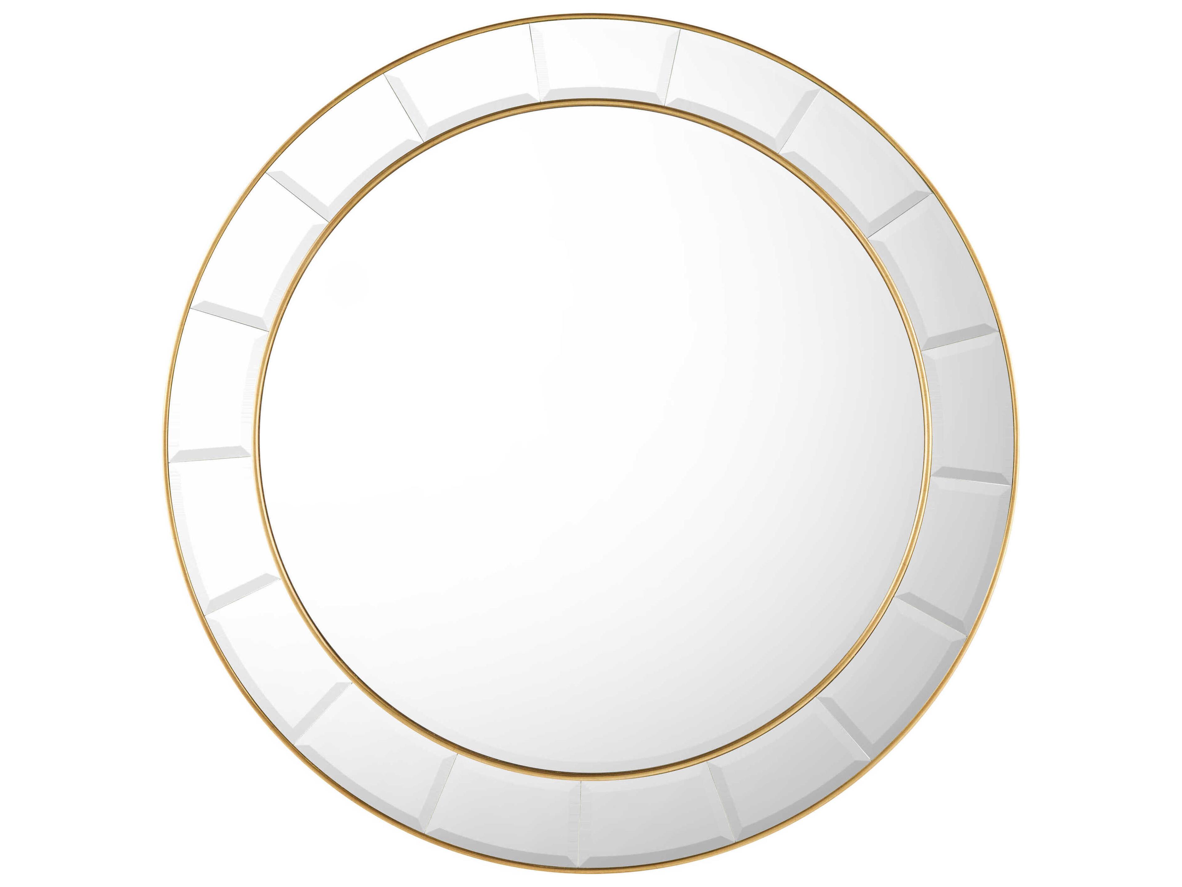 John Richard Discus Gold Coast Round Wall Mirror
