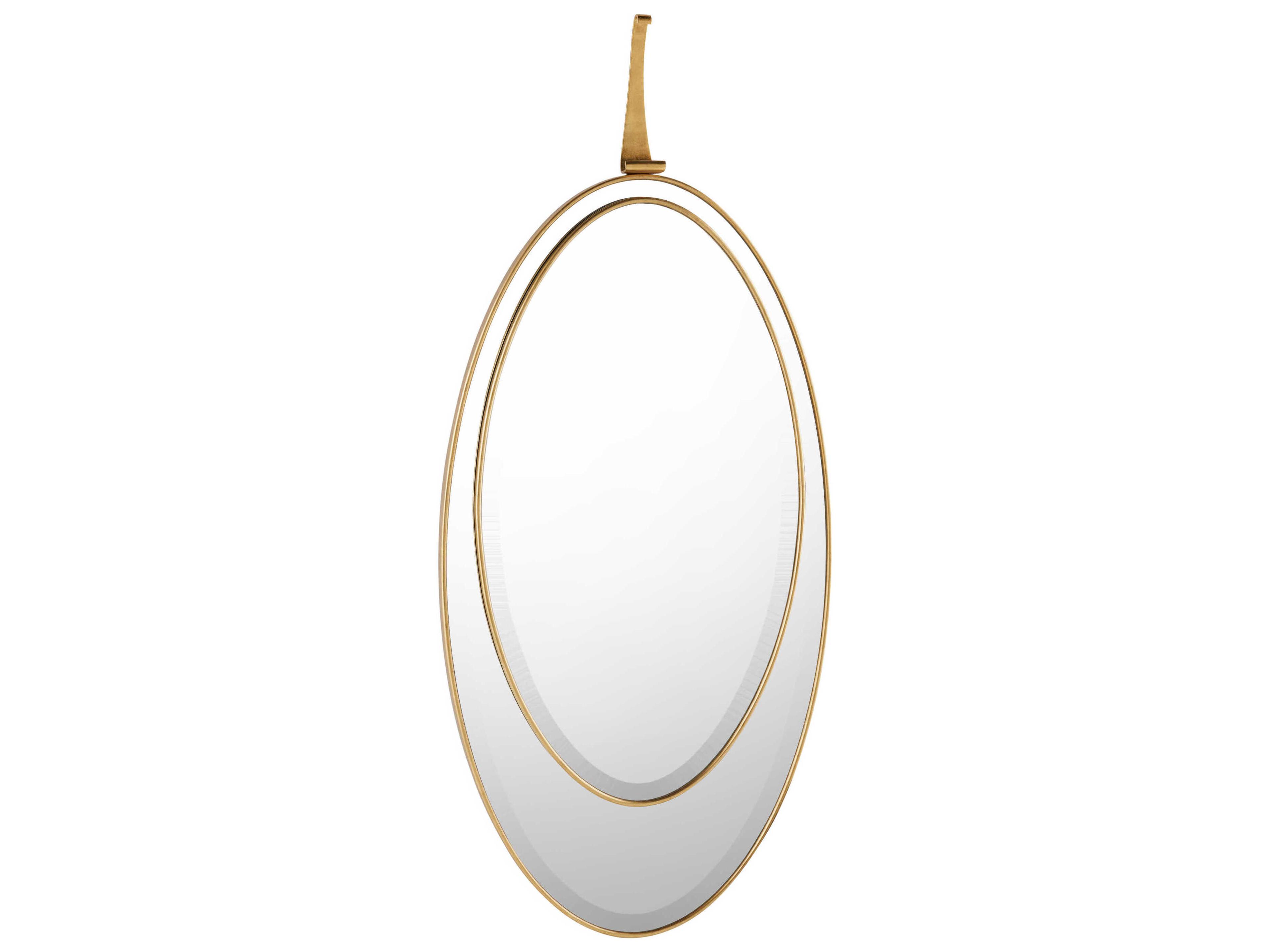 John Richard Orbit Gold Coast Oval Wall Mirror