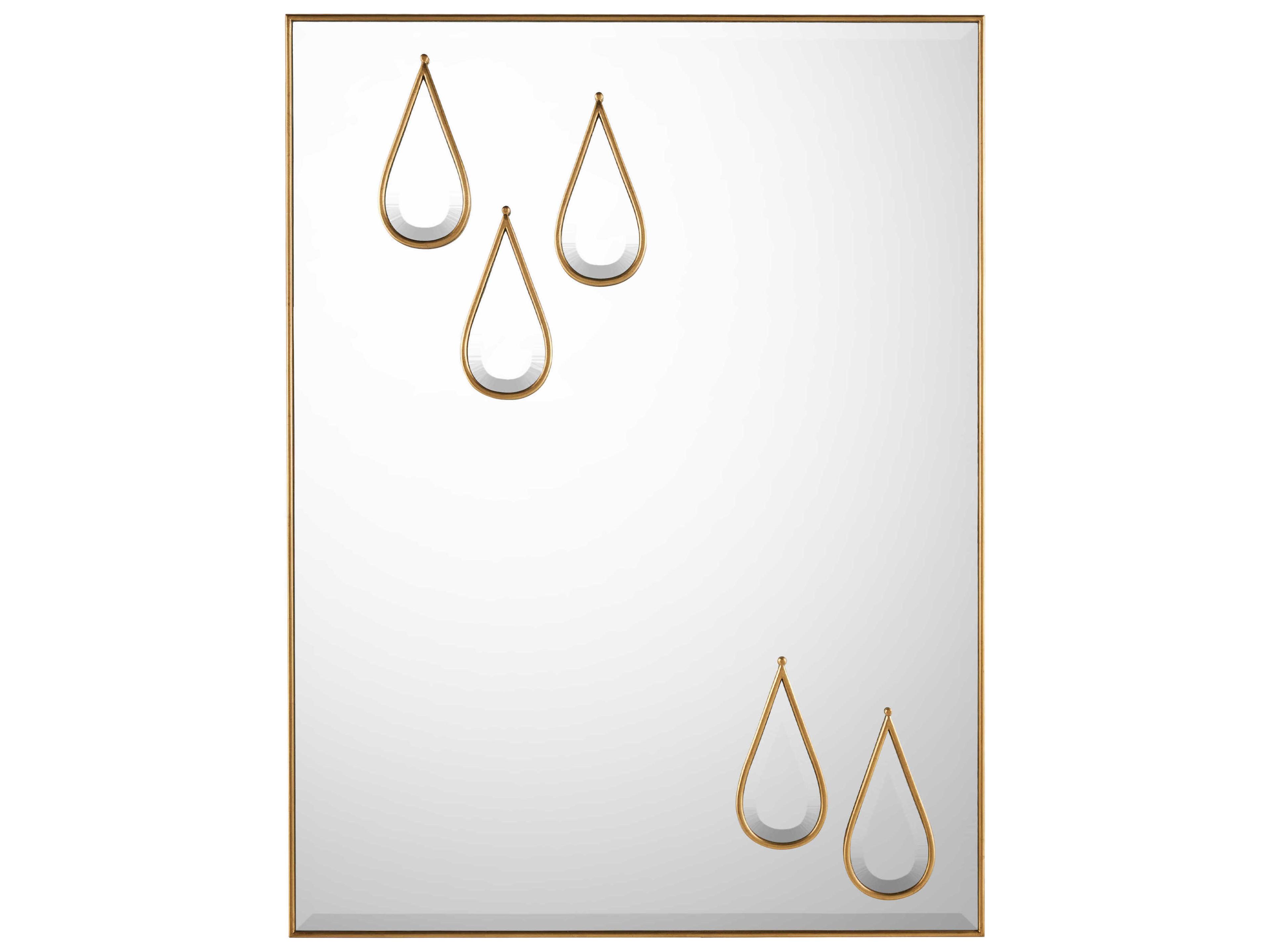 John Richard Downpour Gold Coast Rectangular Wall Mirror
