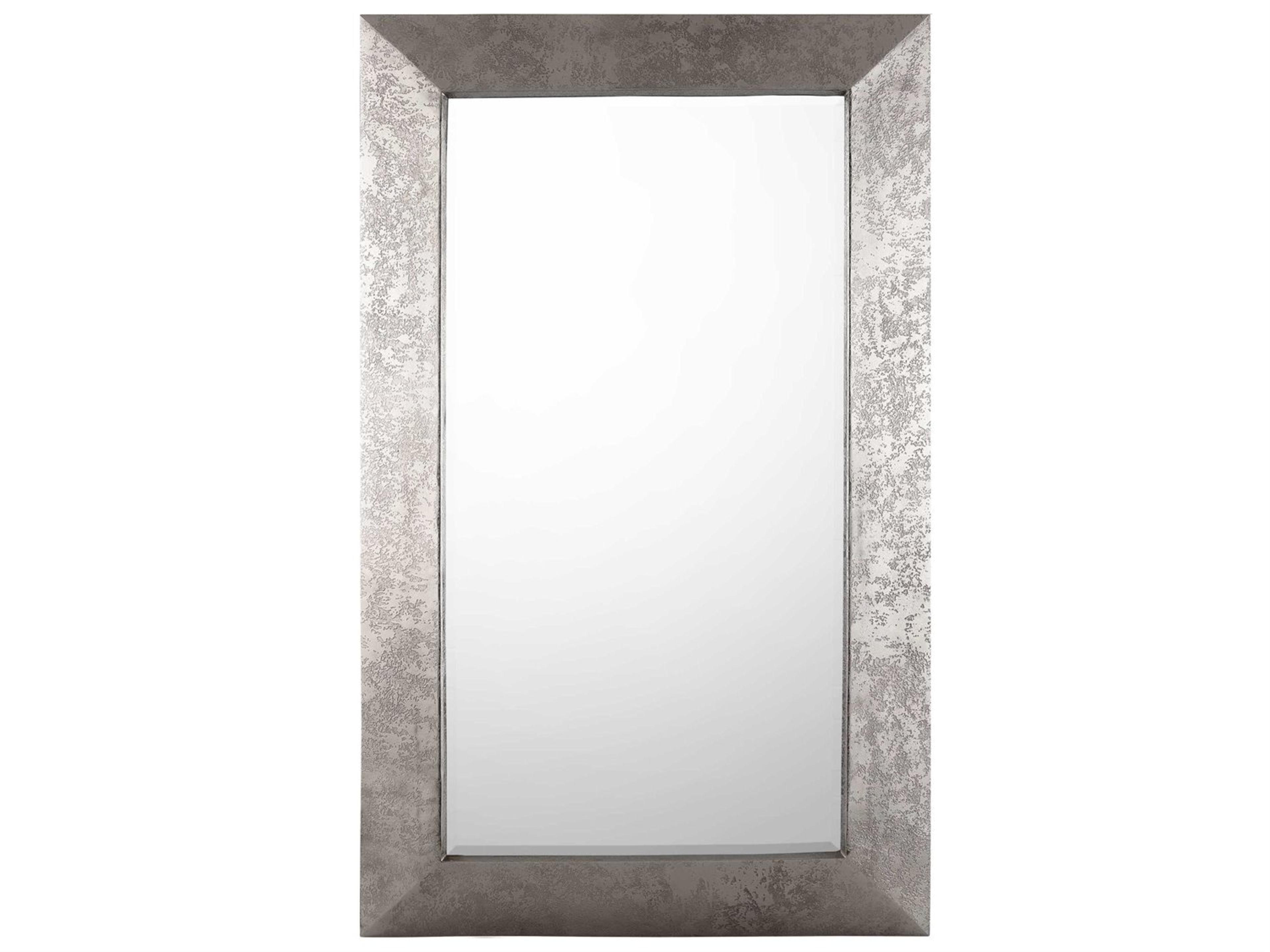 John Richard Gloria Nickel Rectangular Wall Mirror