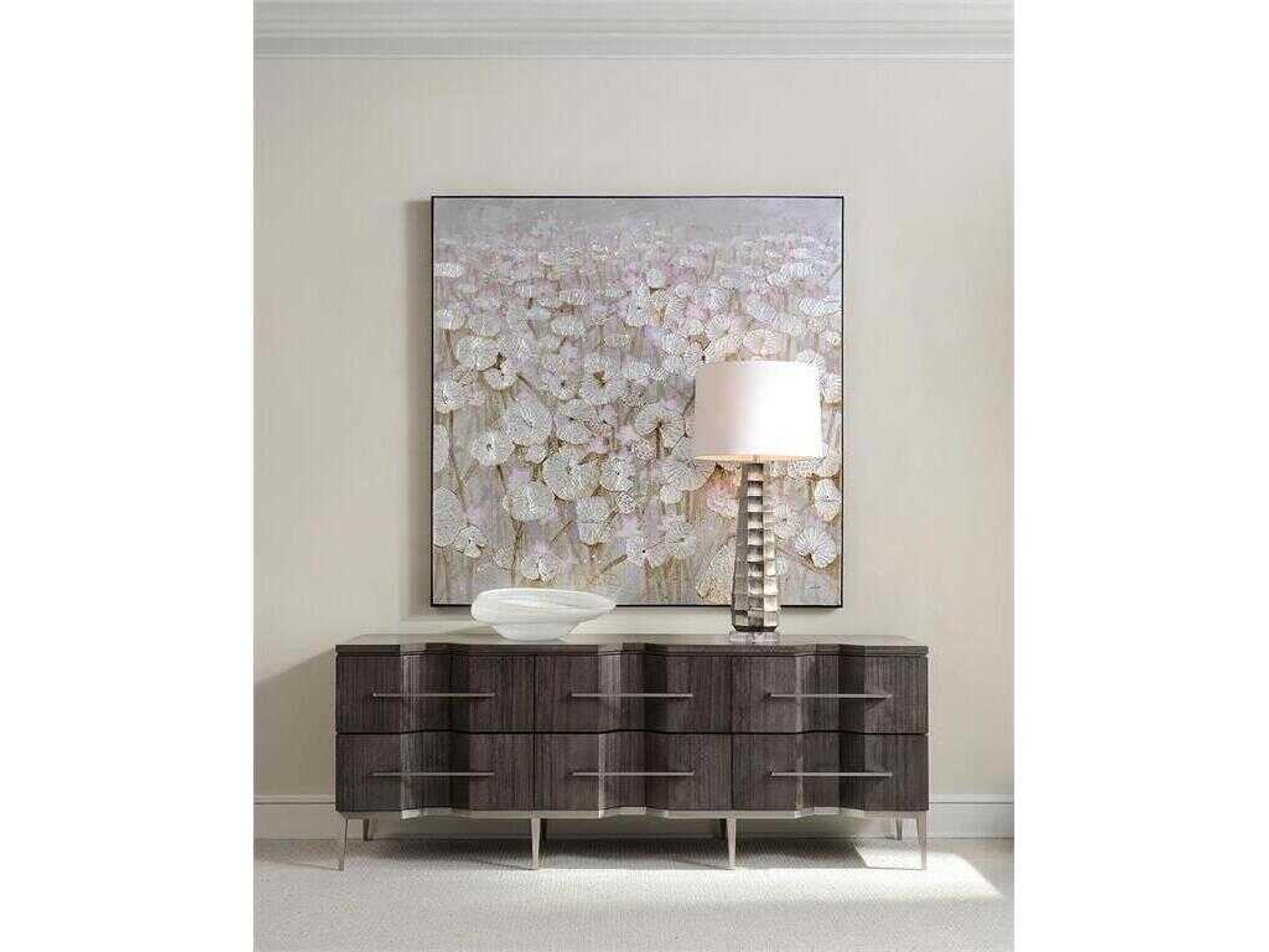 John Richard Teng Fei's Silver Lily Pond Canvas Wall Art