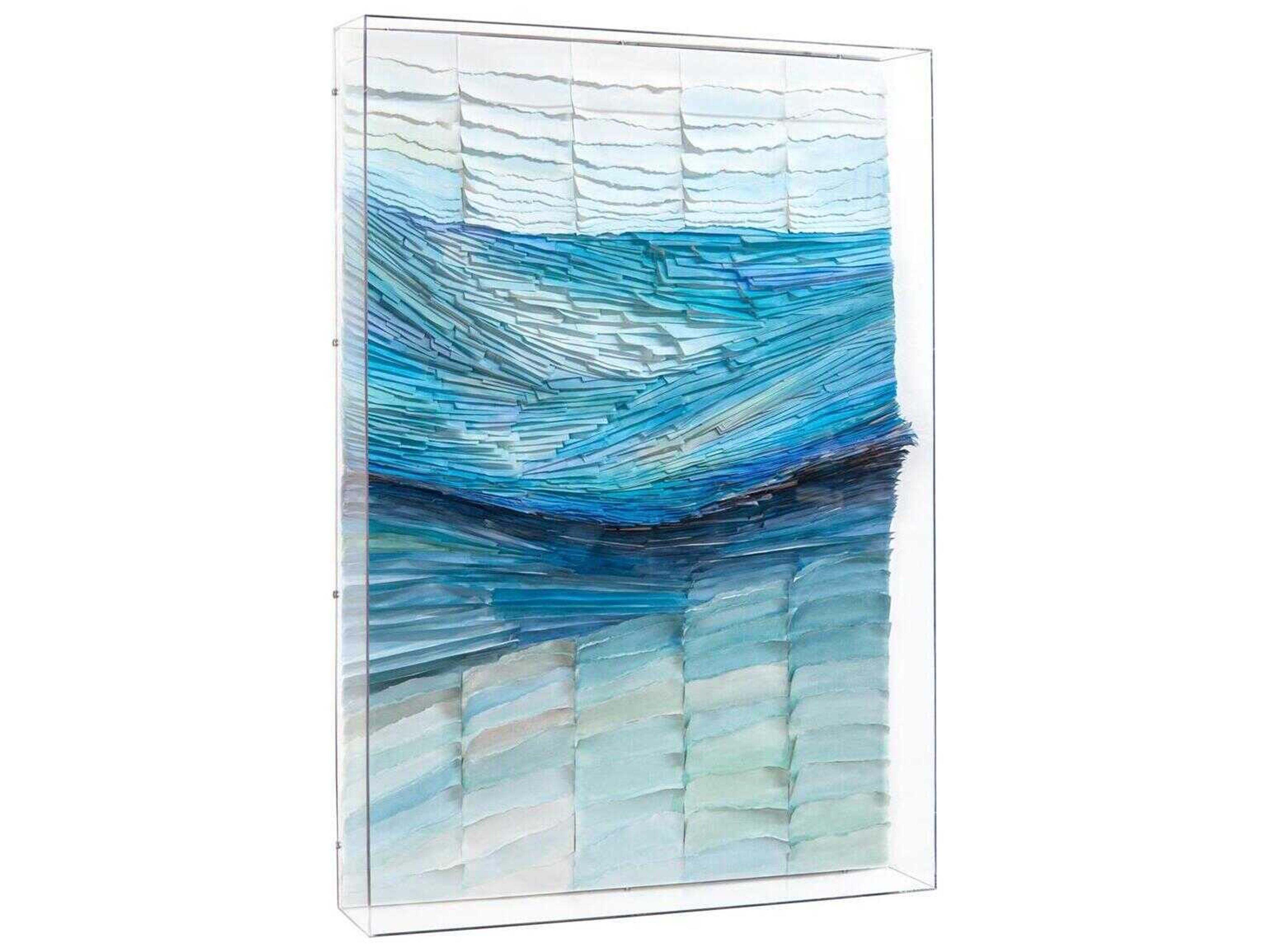 Tony Fey Crashing Waves Wall Art 3D Shadow Box