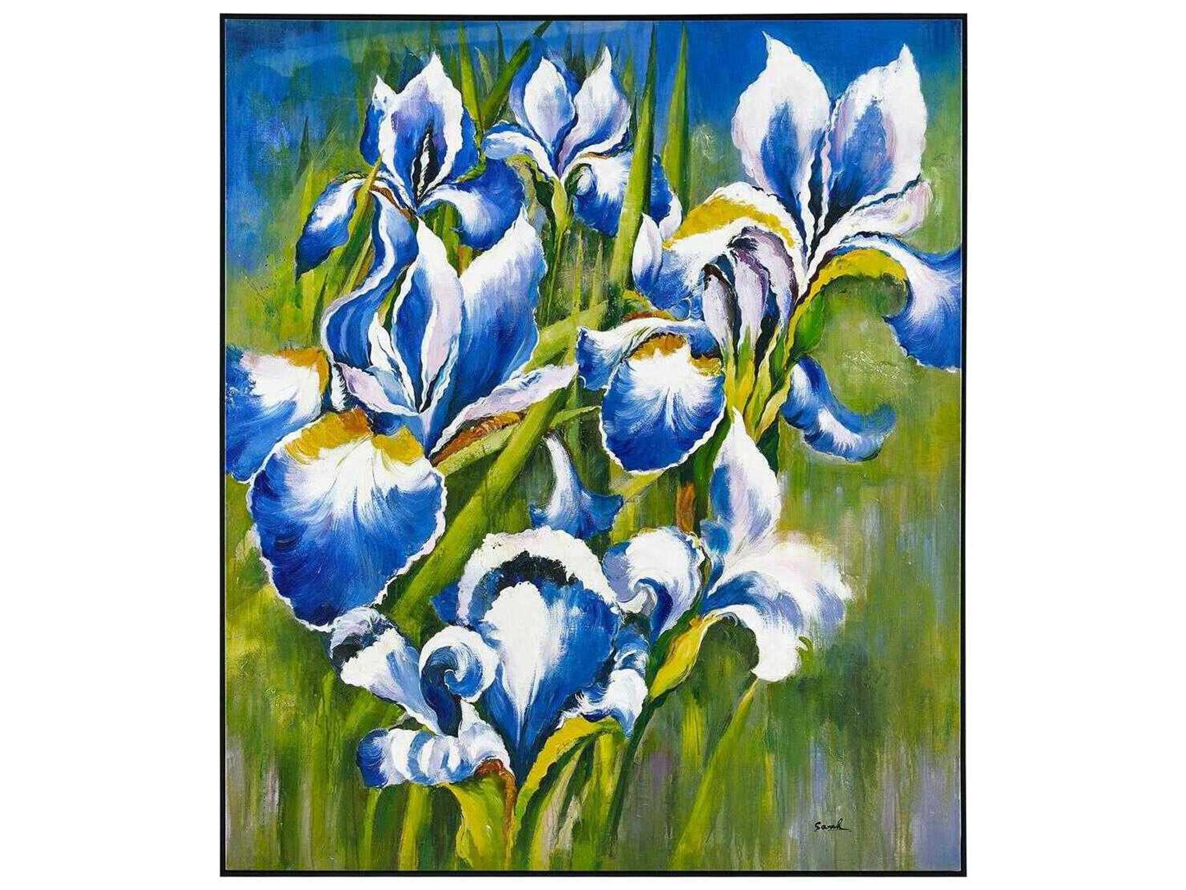 Shi Fei's Twilight Irises Wall Art