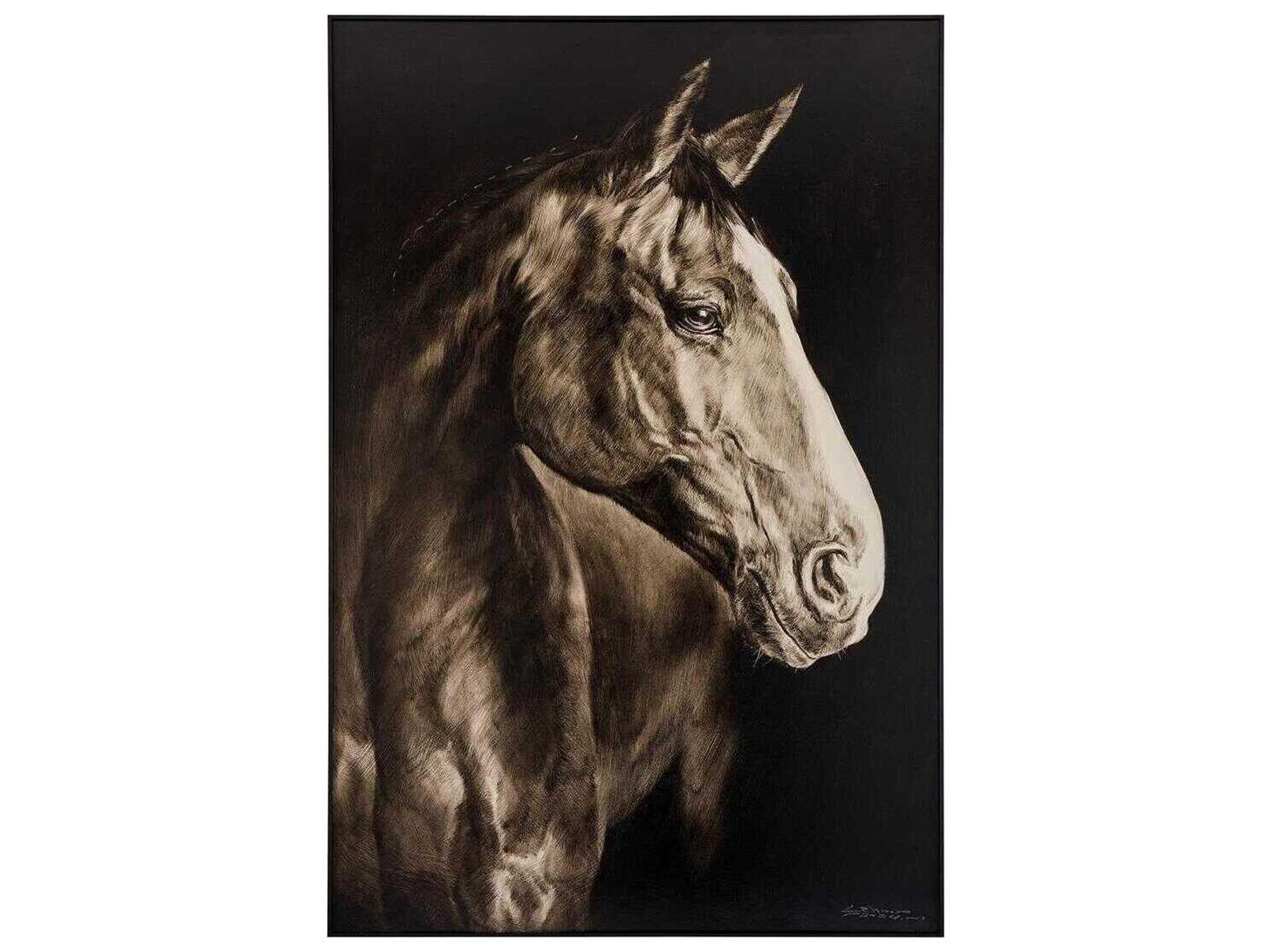 John Richard LM Zhou's Noble Equine Wall Art