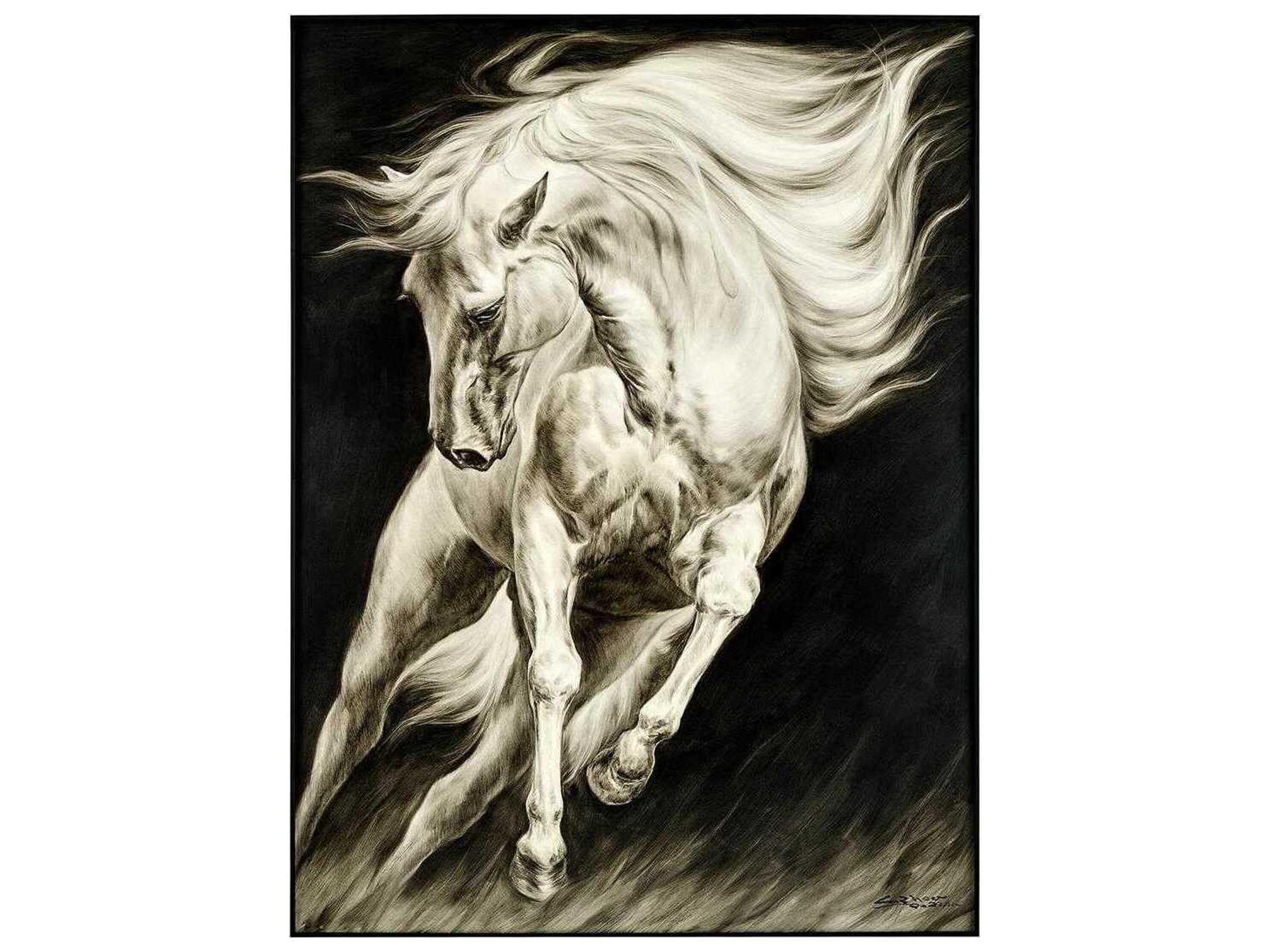 John Richard LM Zhou's Surging Equine Wall Art