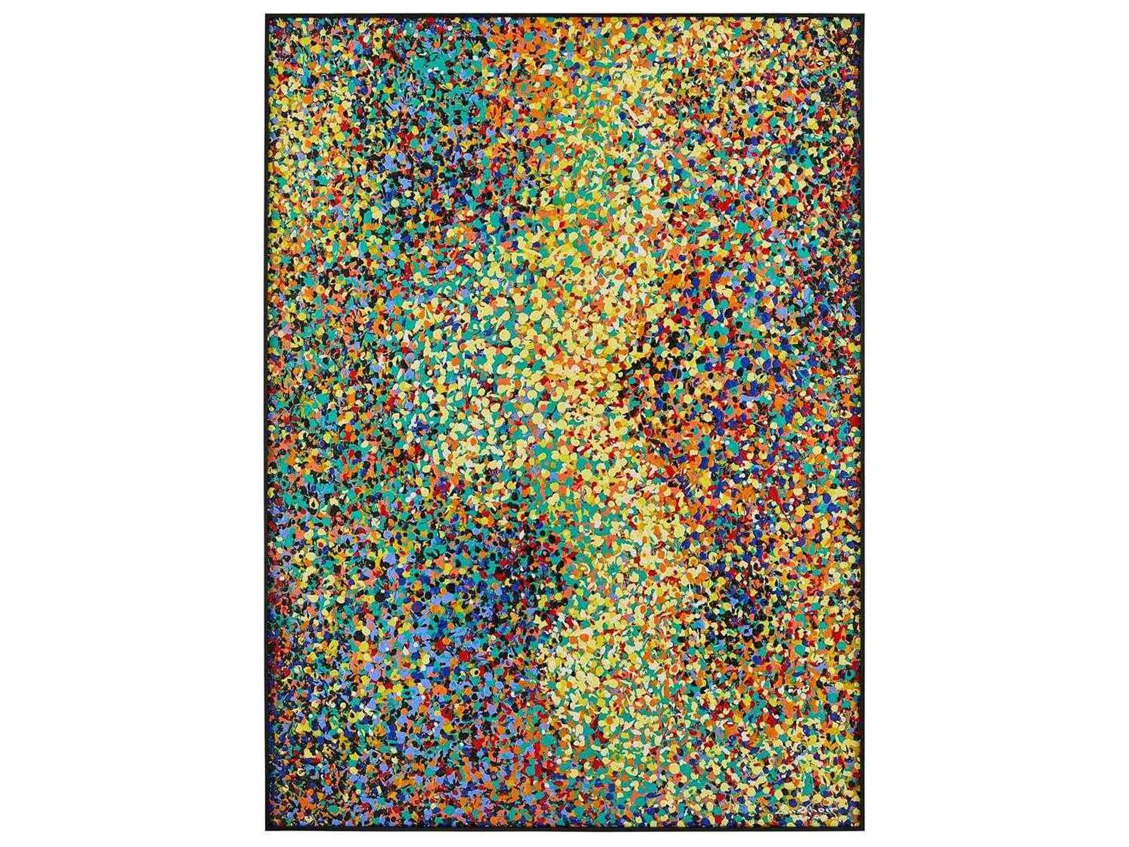 LM Zhou's Vibrant Pointillism Wall Art