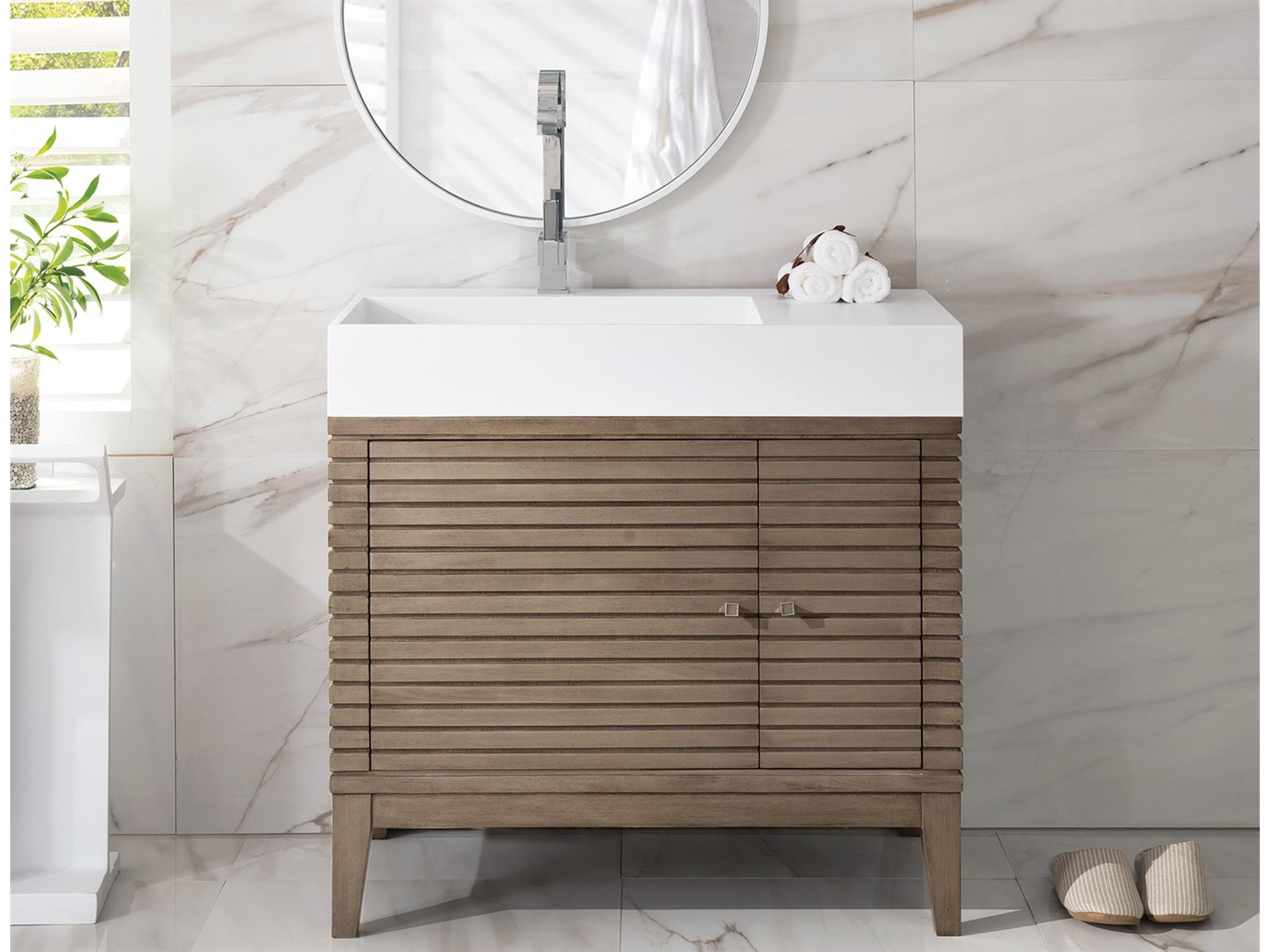 James Martin Linear 35" Single Vanity Cabinet