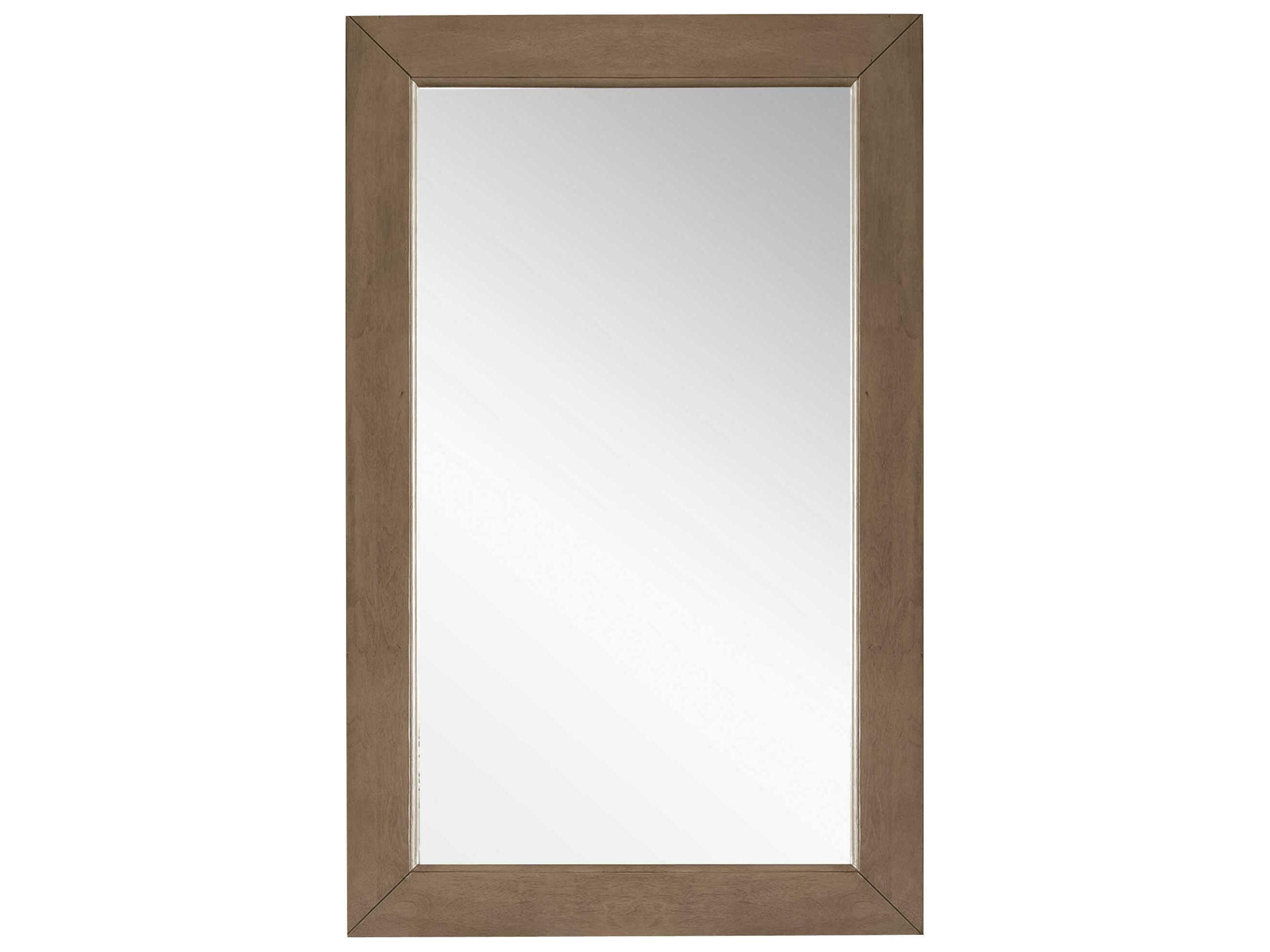 Furniture Chicago Wall Mirror Whitewashed Walnut