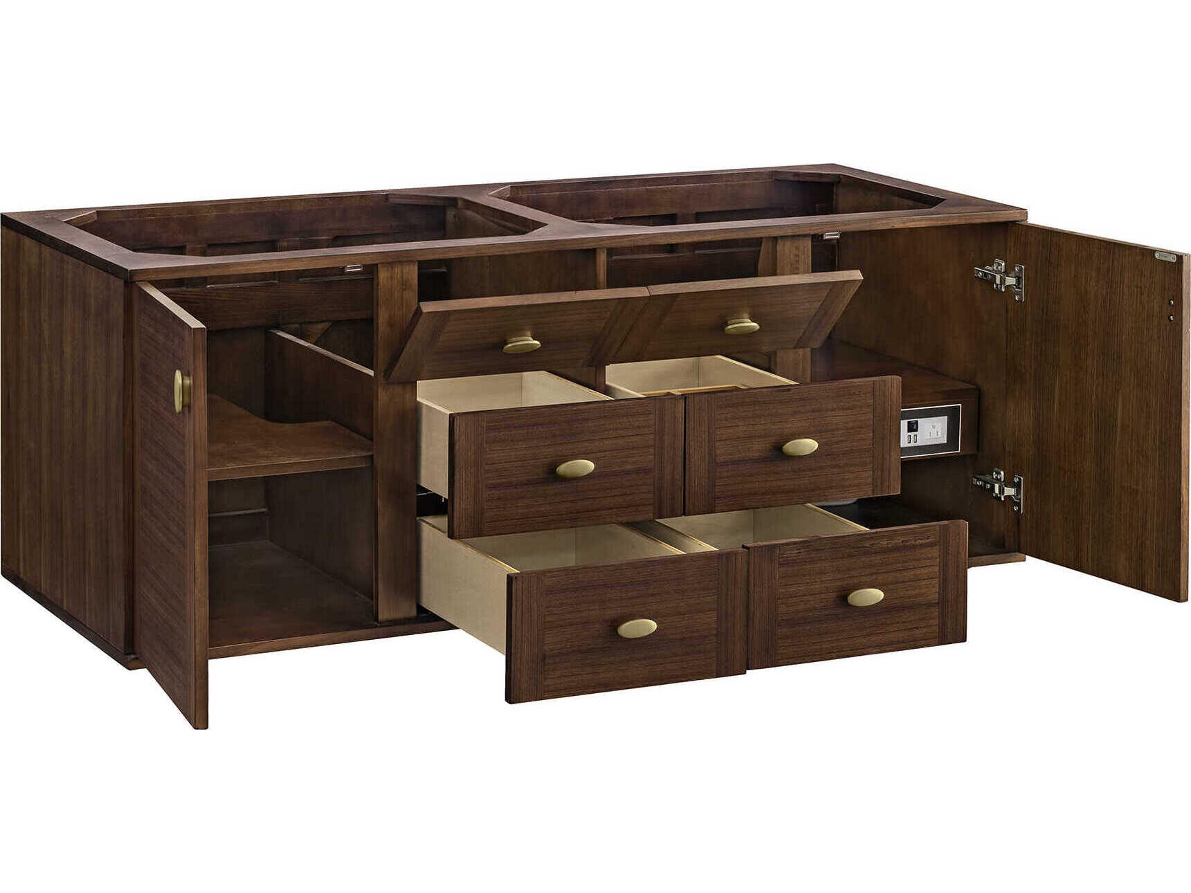 James Martin Amberly 60" Double Vanity Cabinet