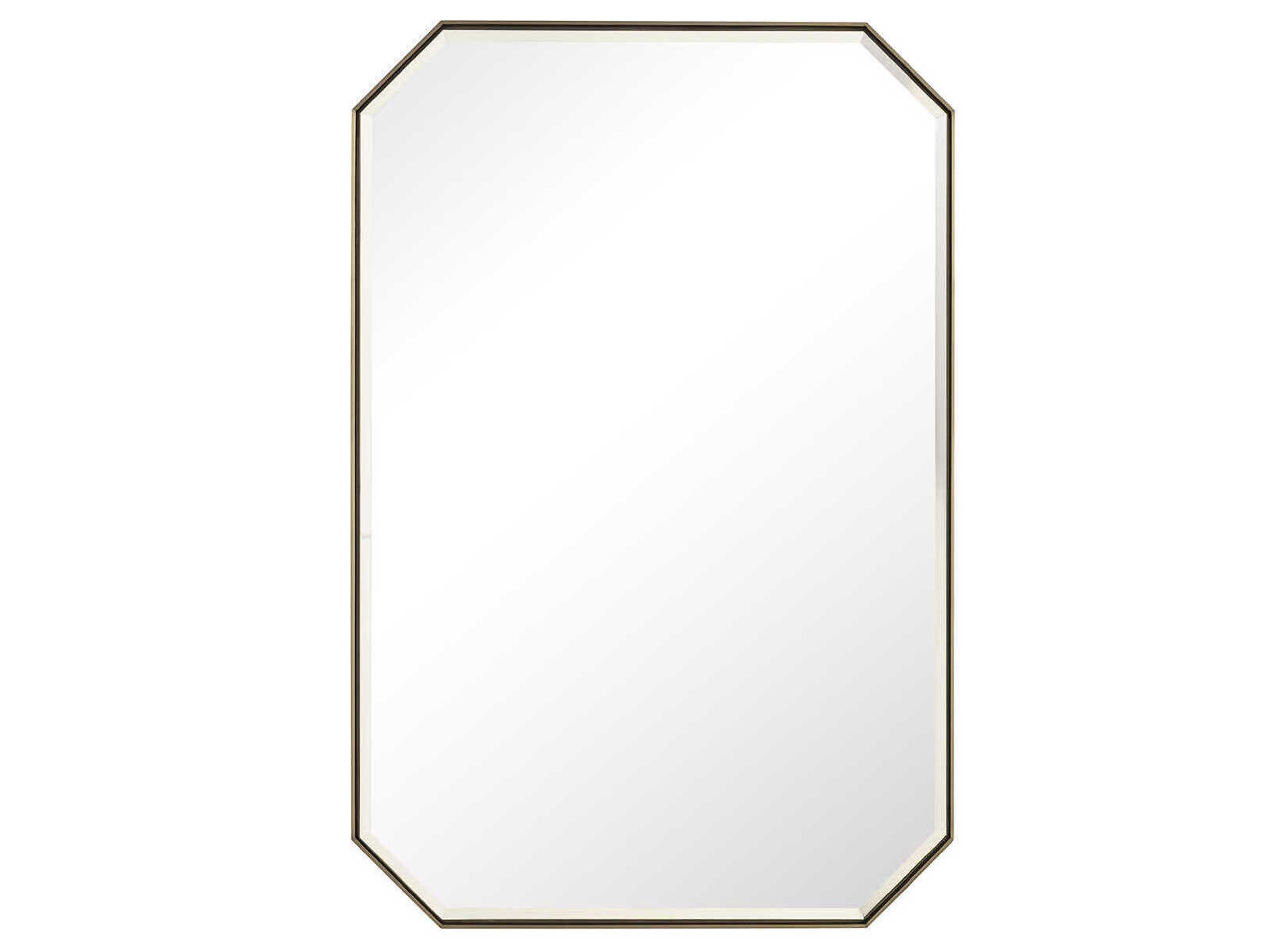 Vanities Rohe 24-inch Octagonal Mirror in Champagne Brass