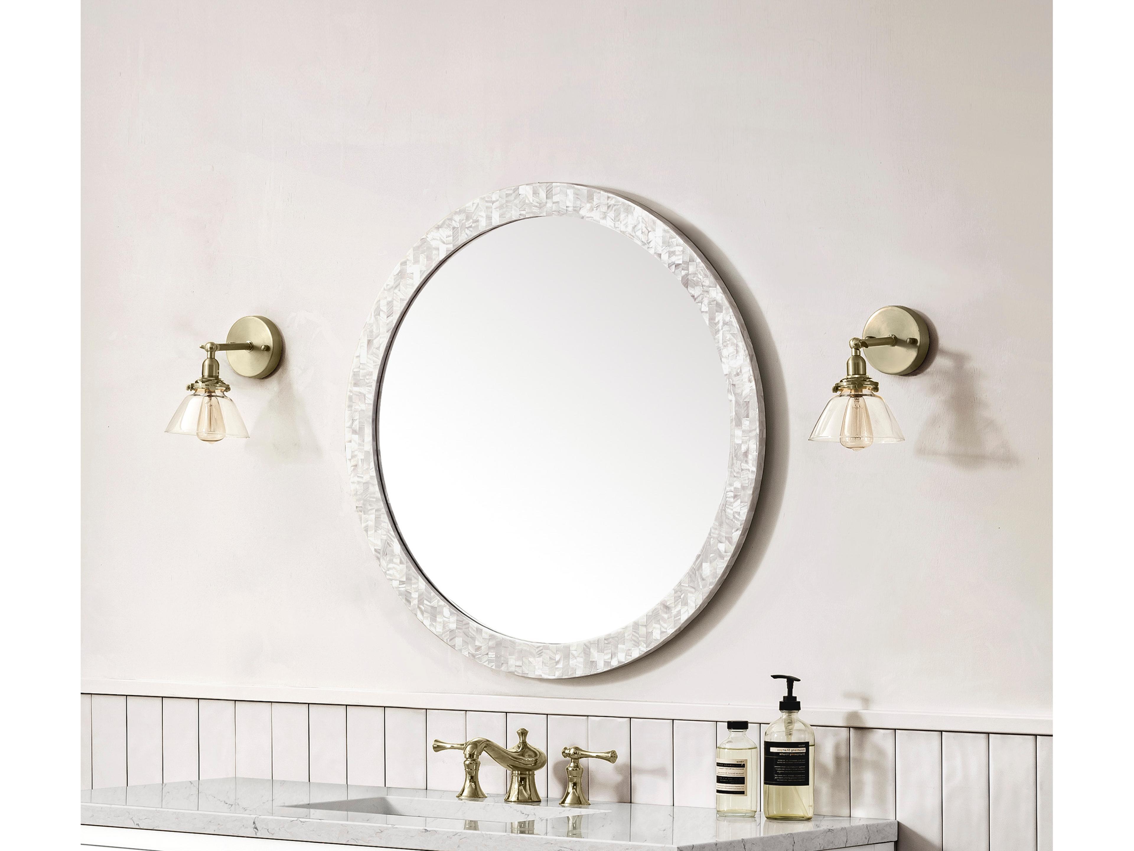 James Martin Callie Round Wall Mirror