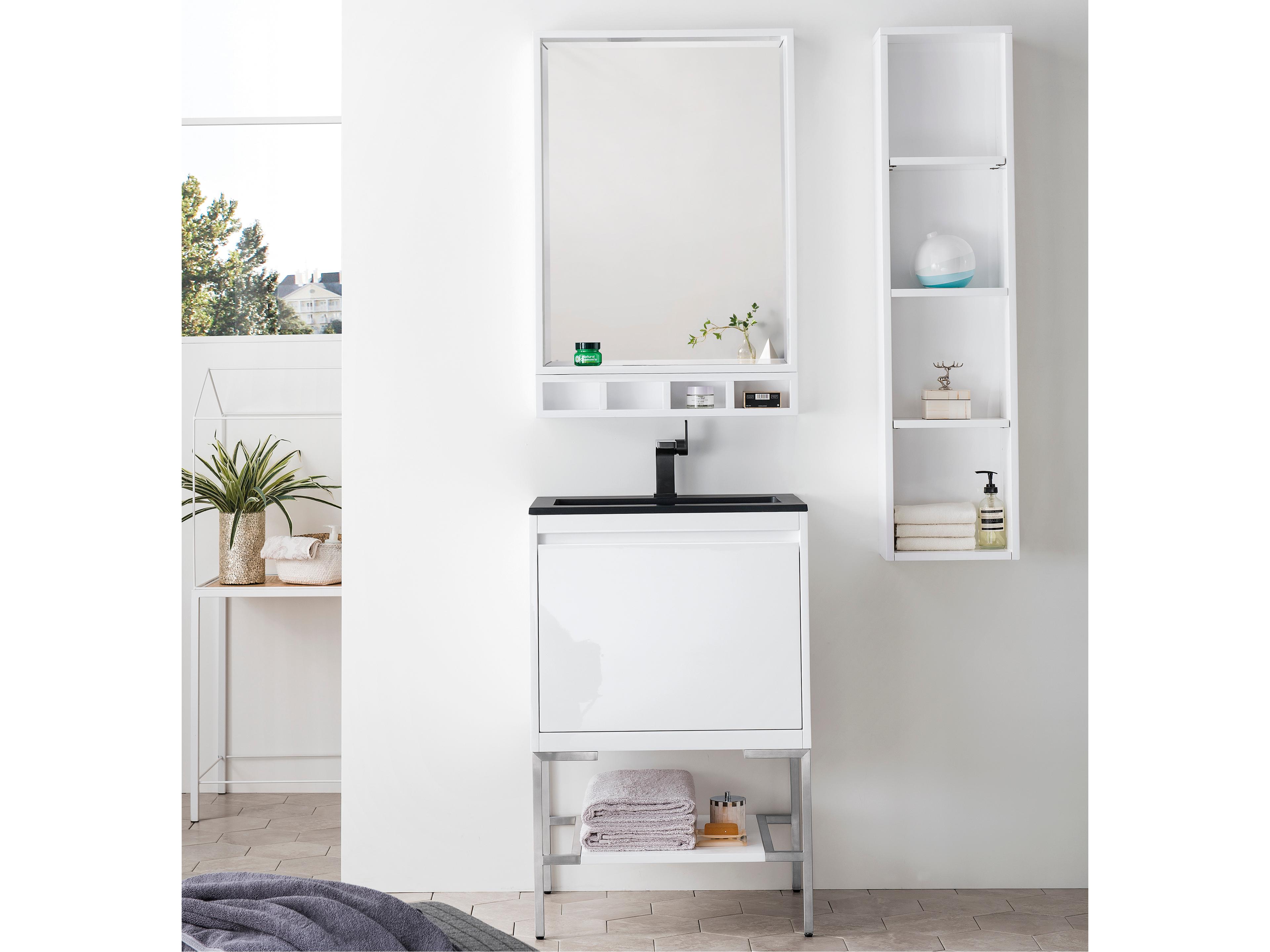 James Martin Milan White Poplar Wood Accent Chest