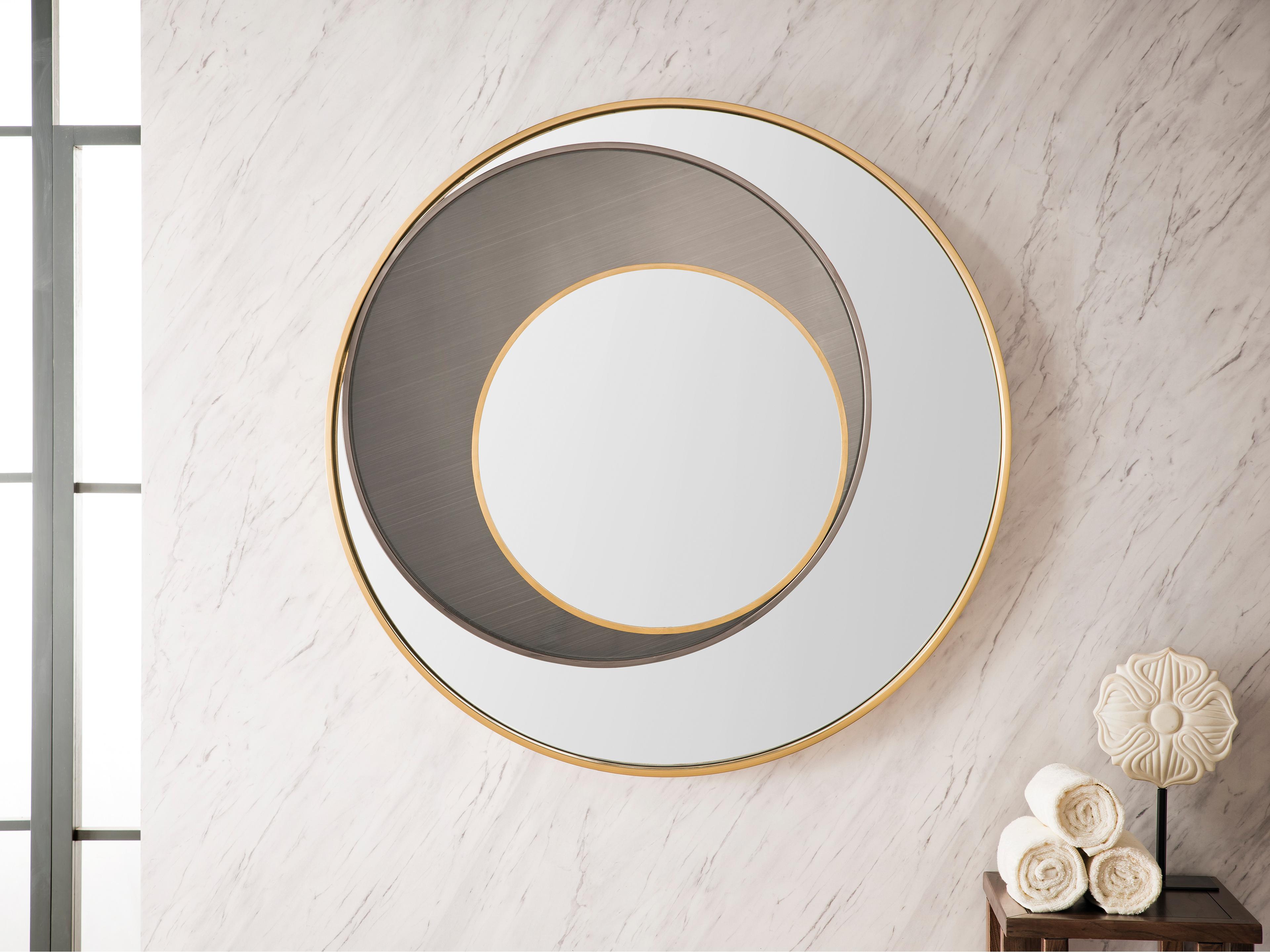 James Martin Cosmos Round Wall Mirror