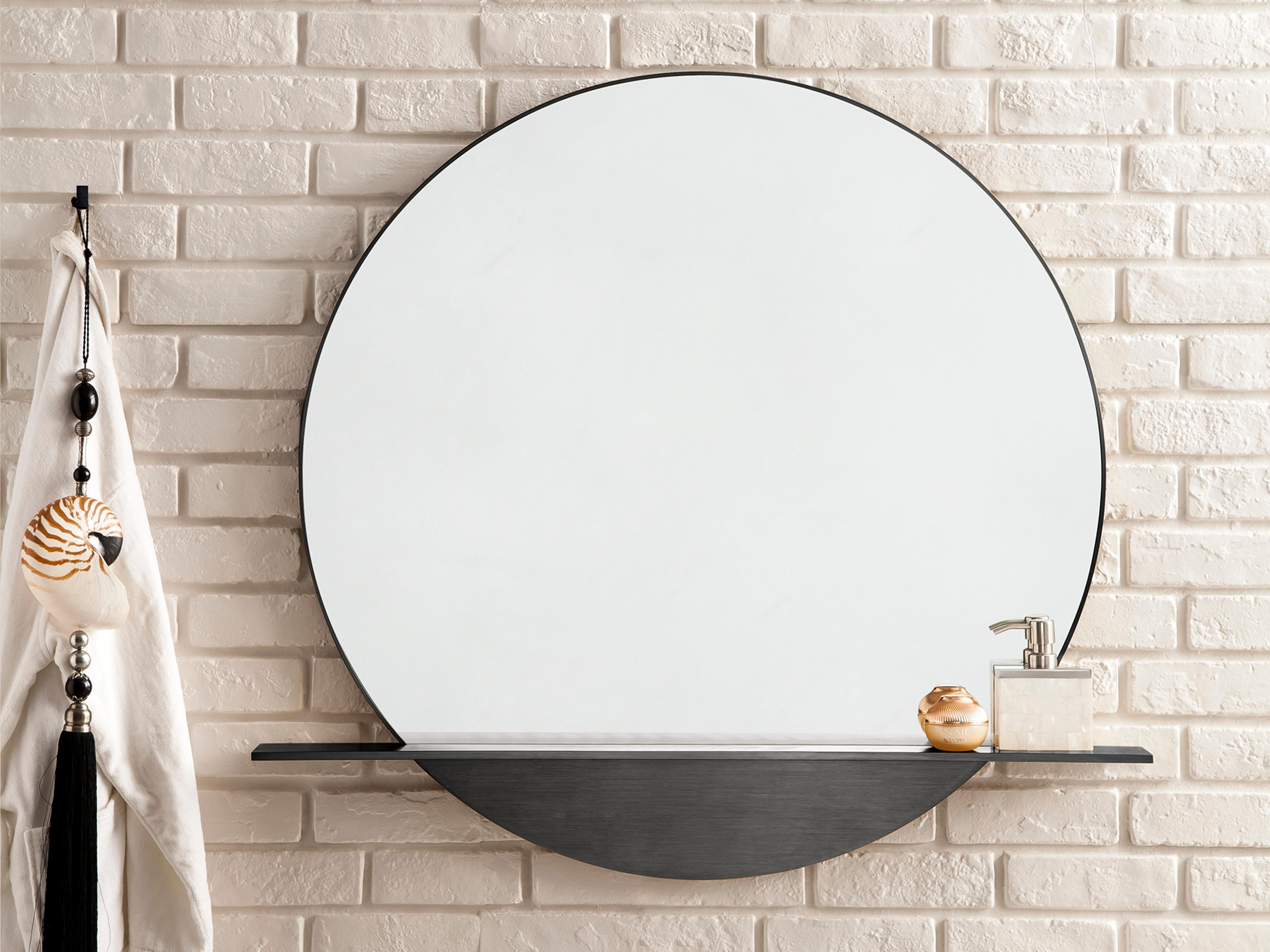 James Martin Platform Round Wall Mirror