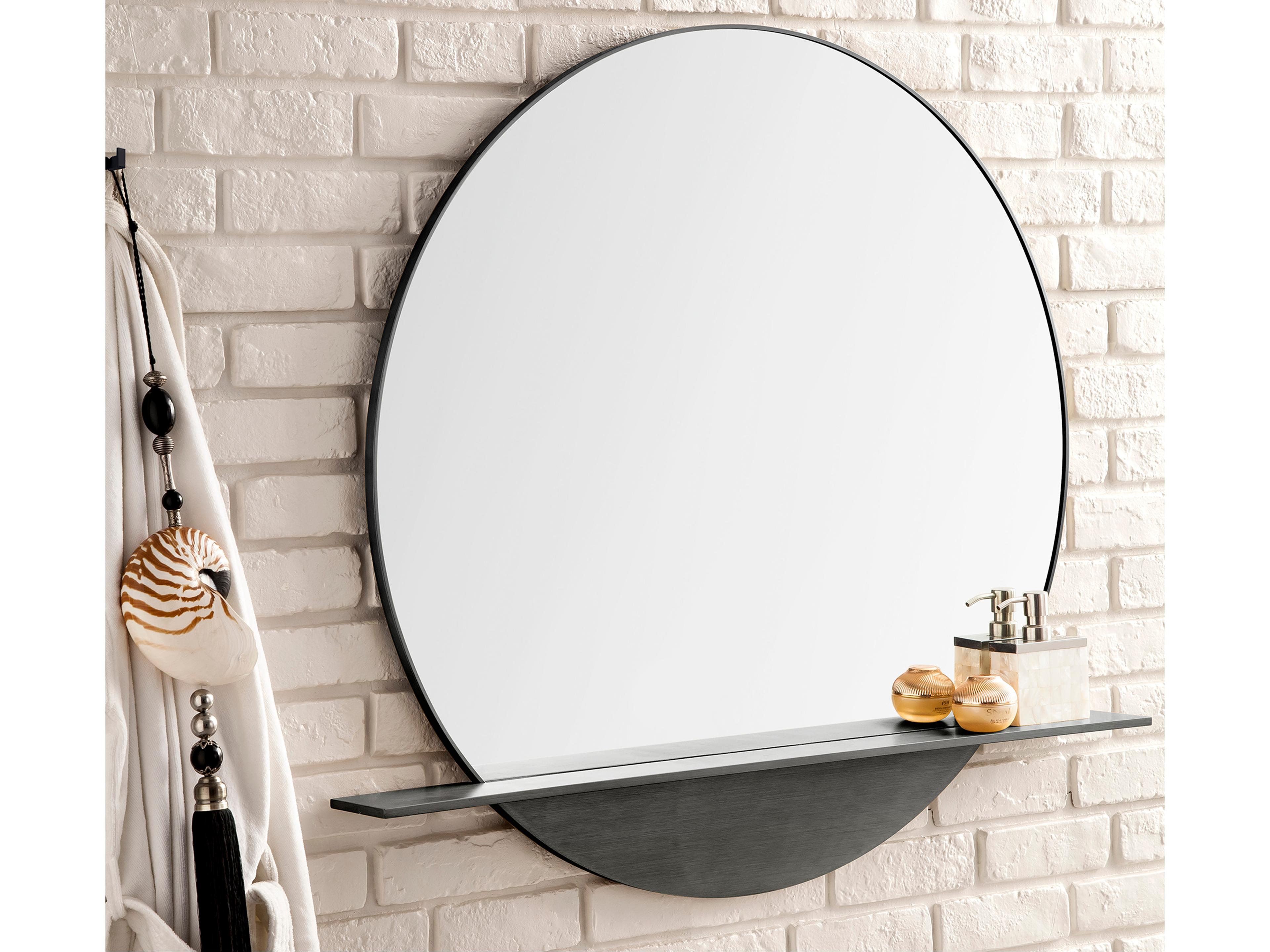James Martin Platform Round Wall Mirror