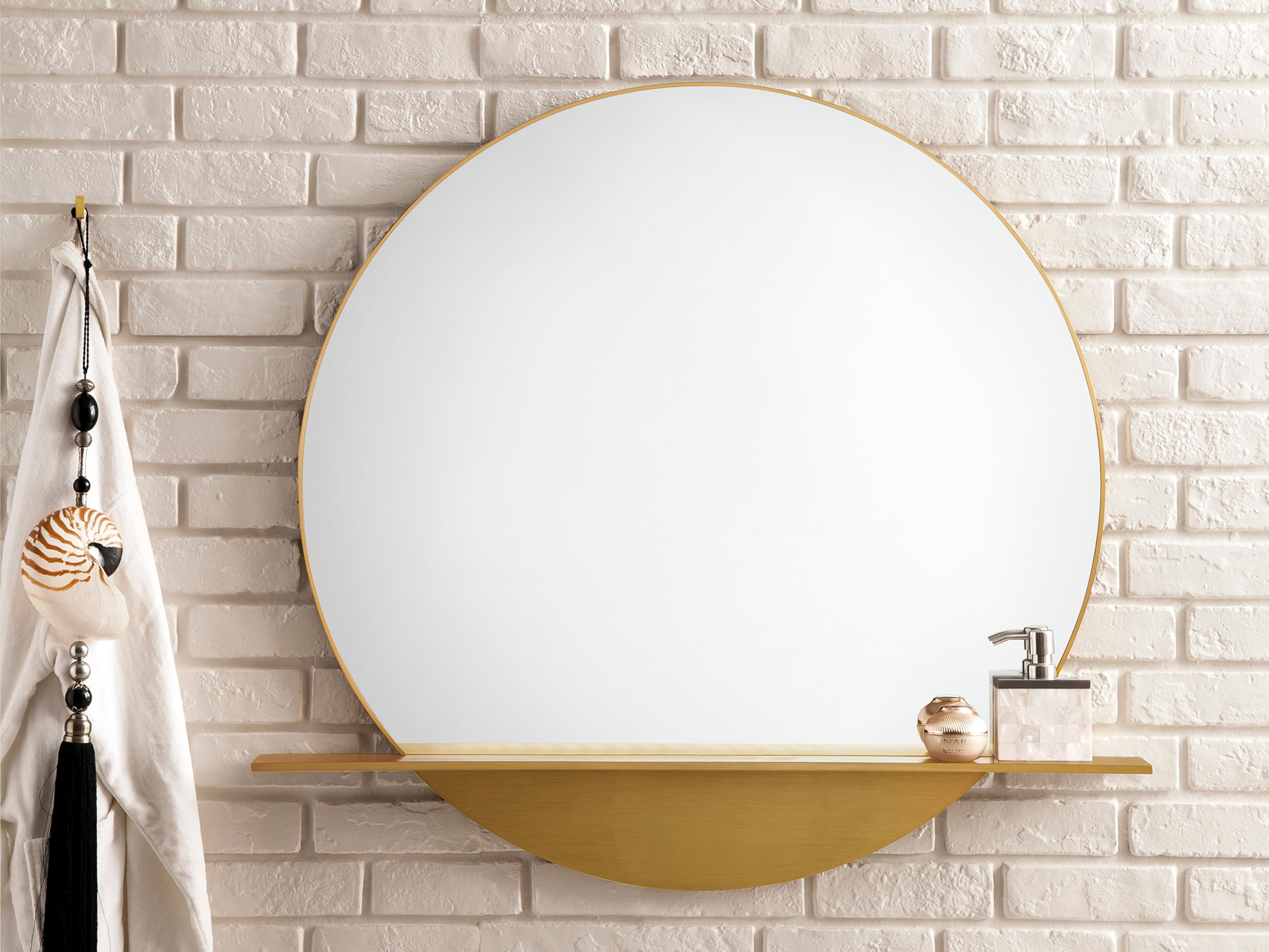James Martin Platform Round Wall Mirror