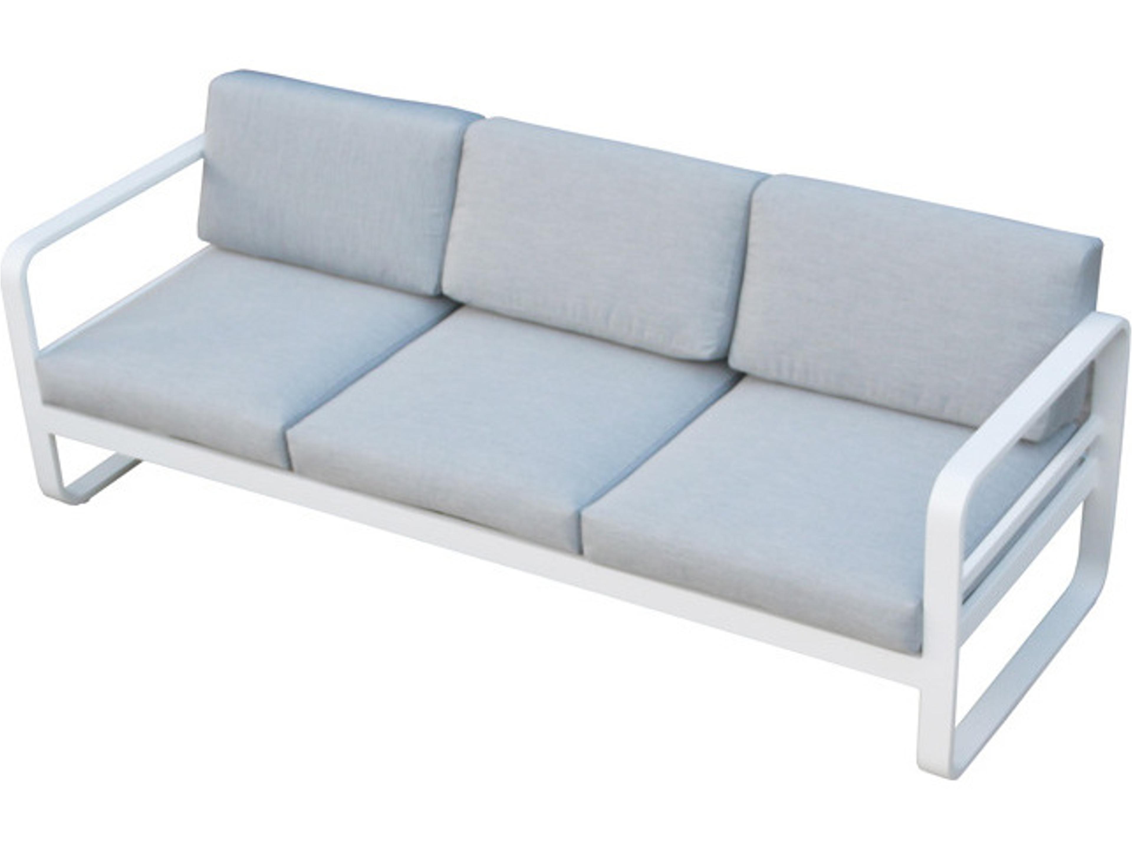 Bonaire Cushion Aluminum White Sofa