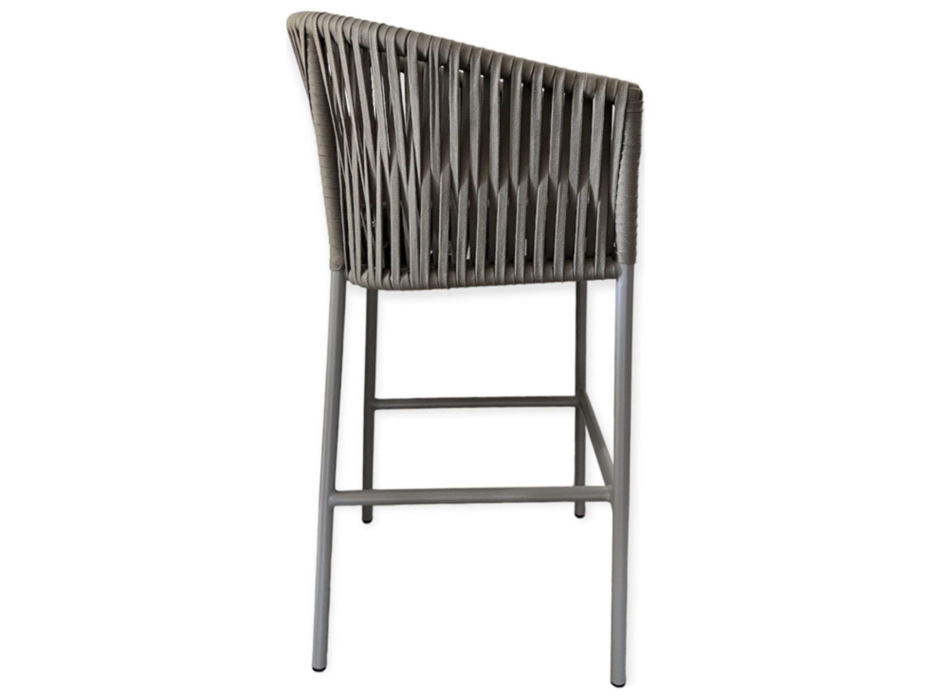 Schnupp Patio Rope Aluminum Bar Stool