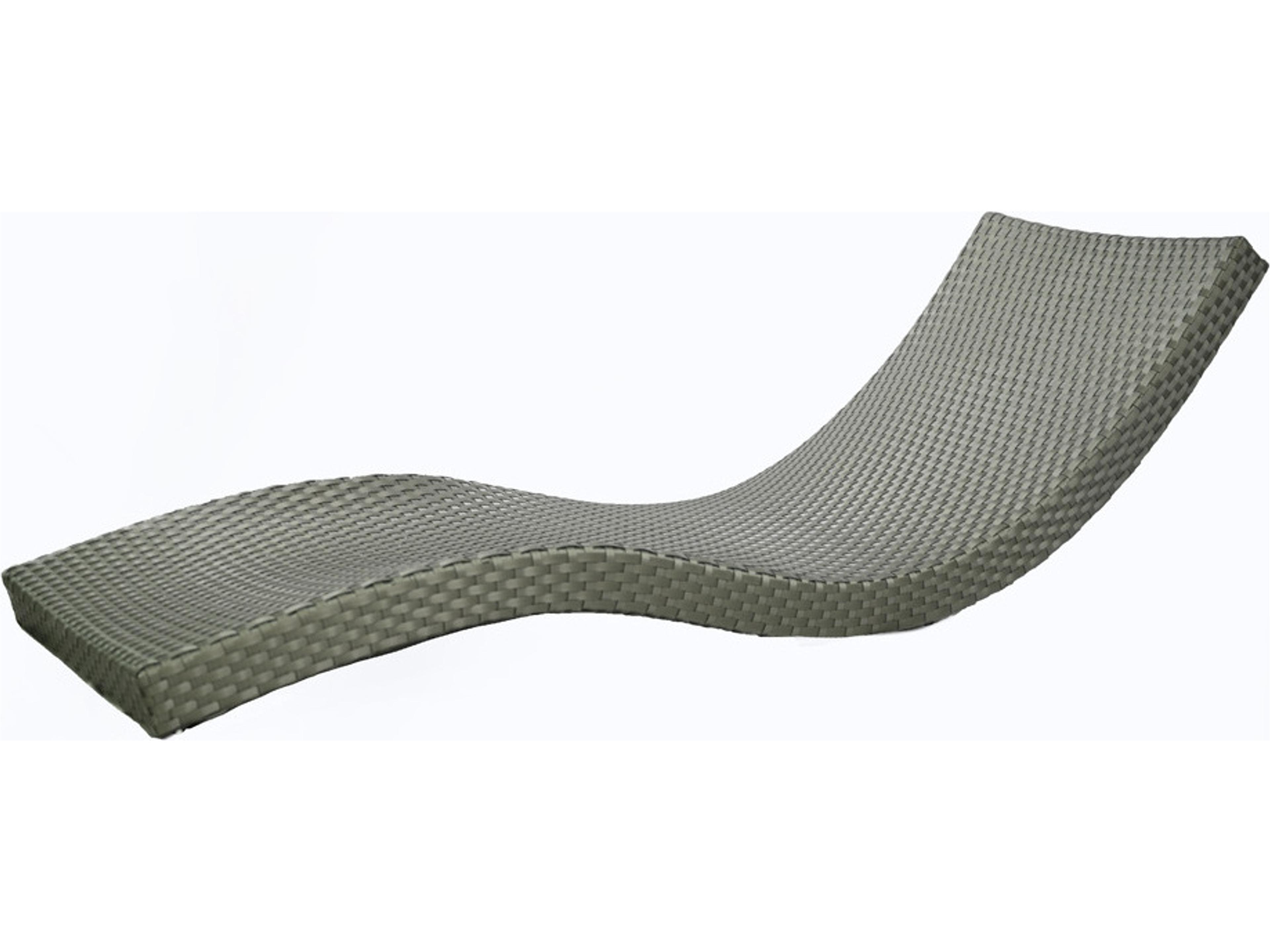 Schnupp Patio Wave Wicker Gray Chaise Lounge