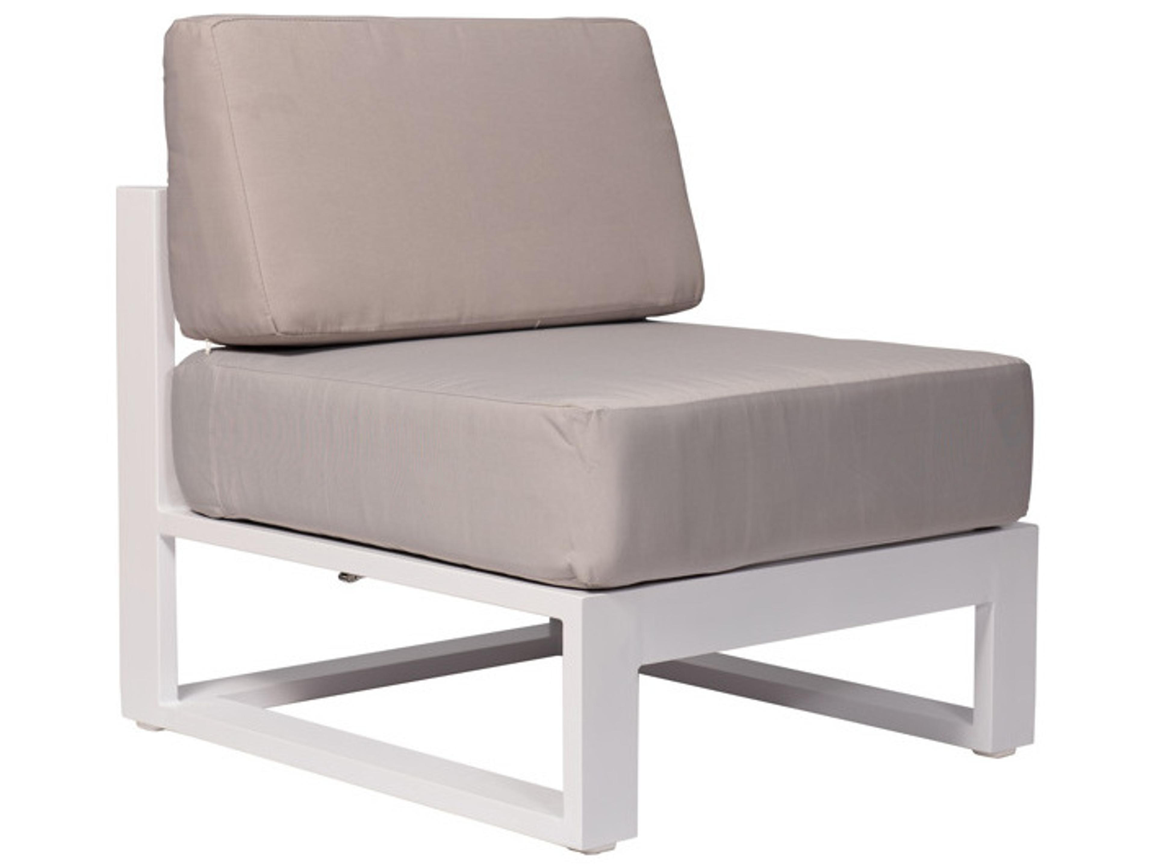 Schnupp Patio Aruba Cushion Aluminum White Matte Regular Modular Lounge Chair