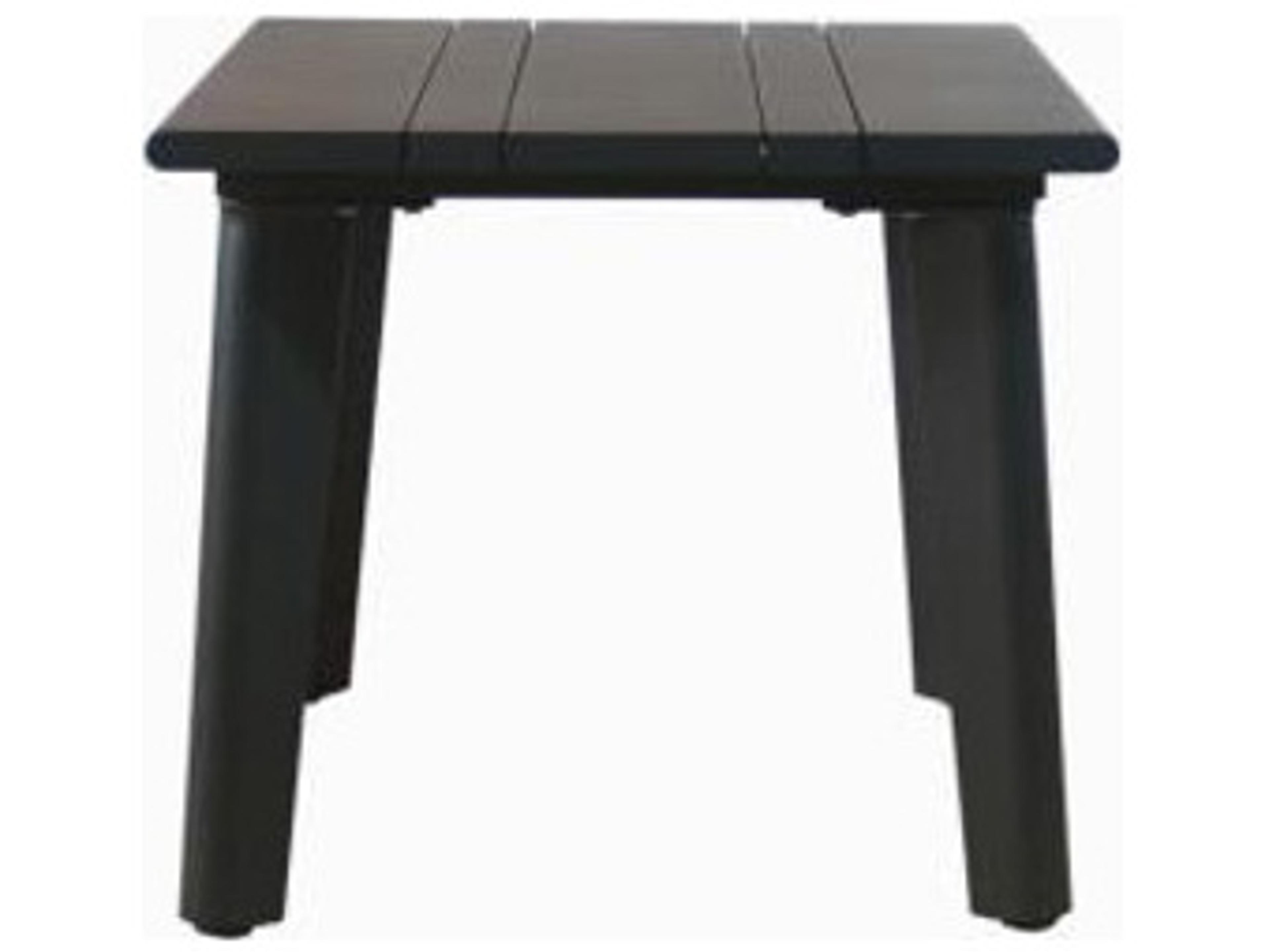 Schnupp Patio Caicos Aluminum Charcoal Side Table