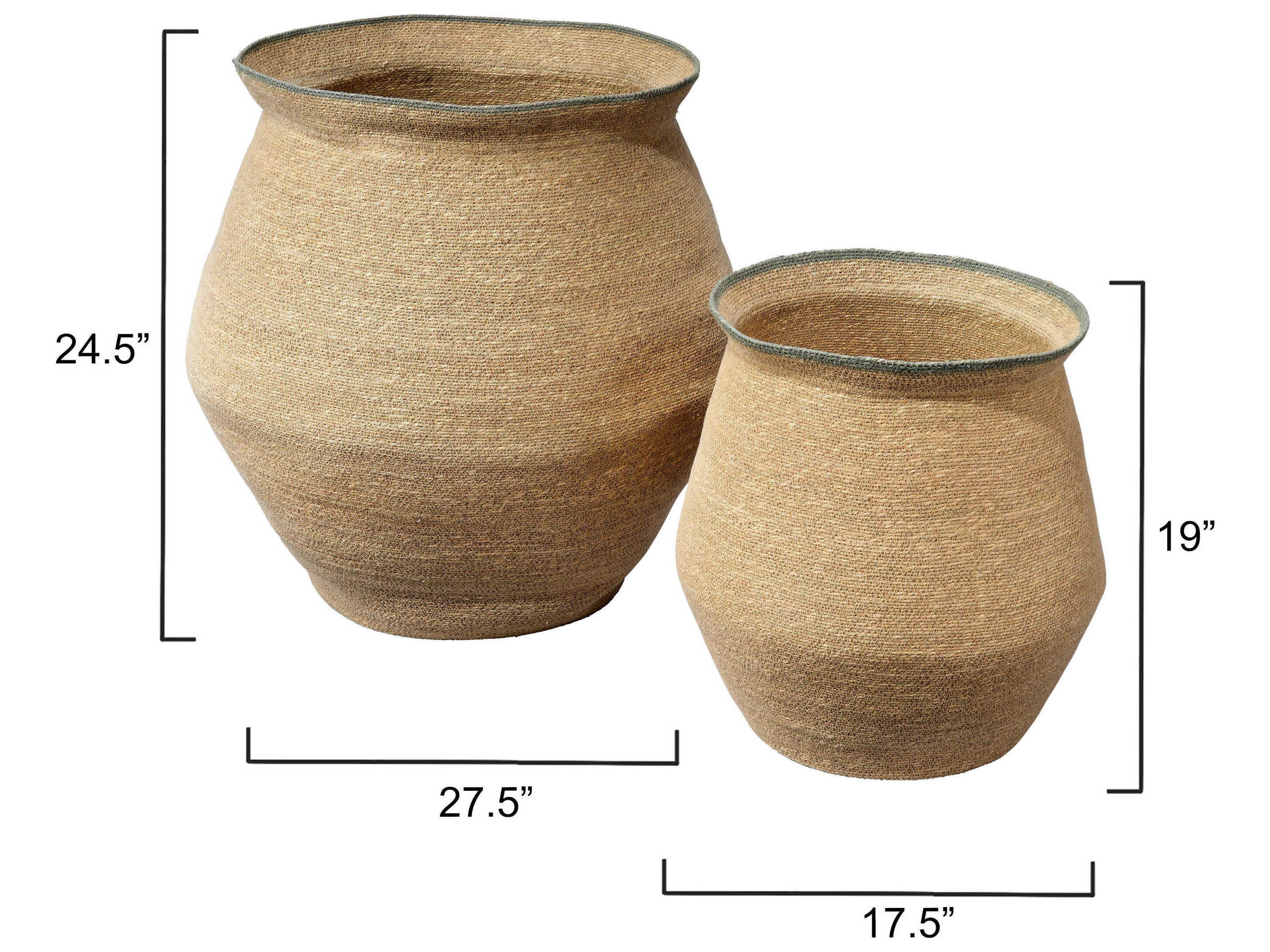 Jamie Young Cobra Basket Set of 2