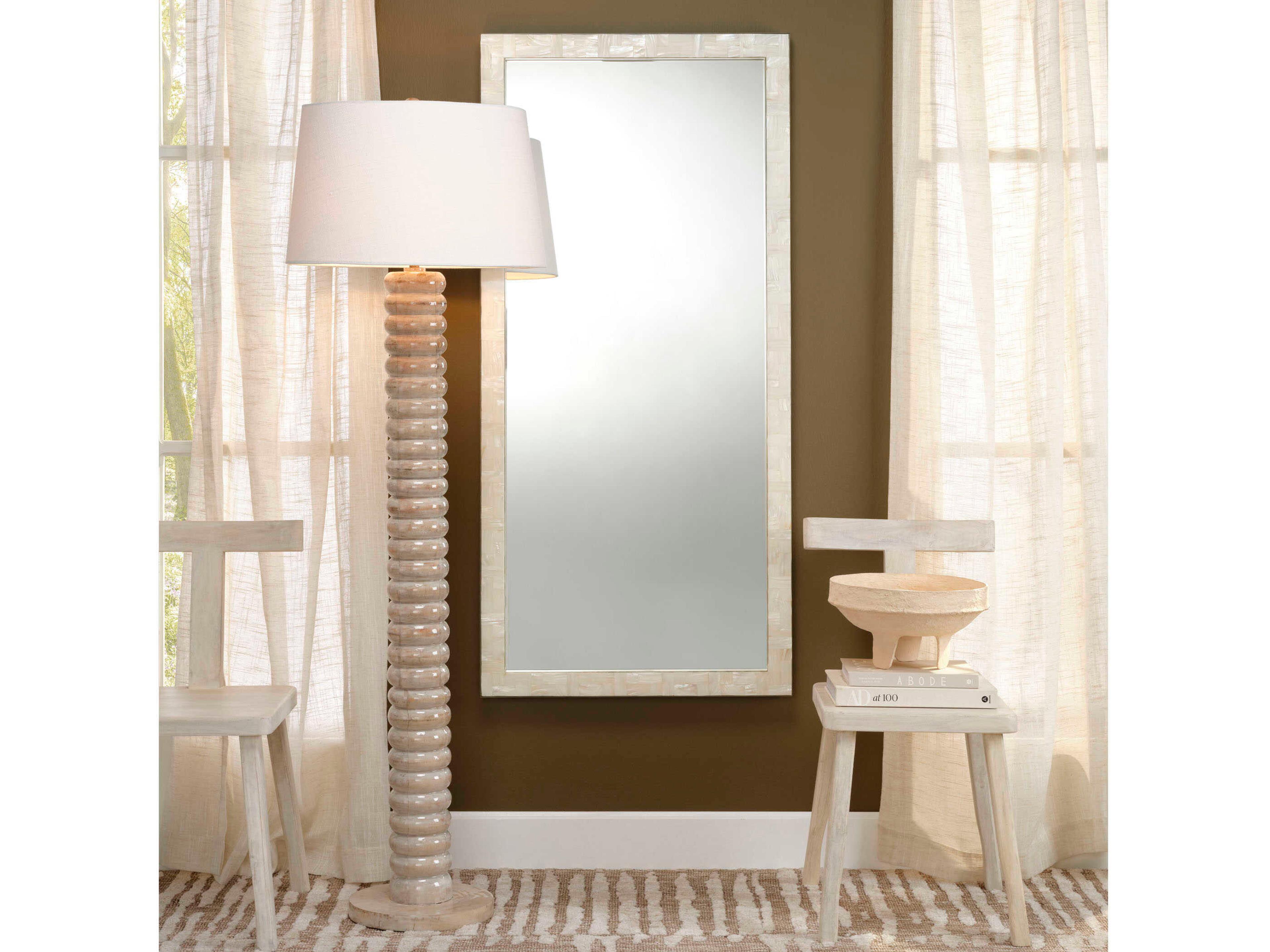 Jamie Young Abacus Natural Brown Floor Lamp