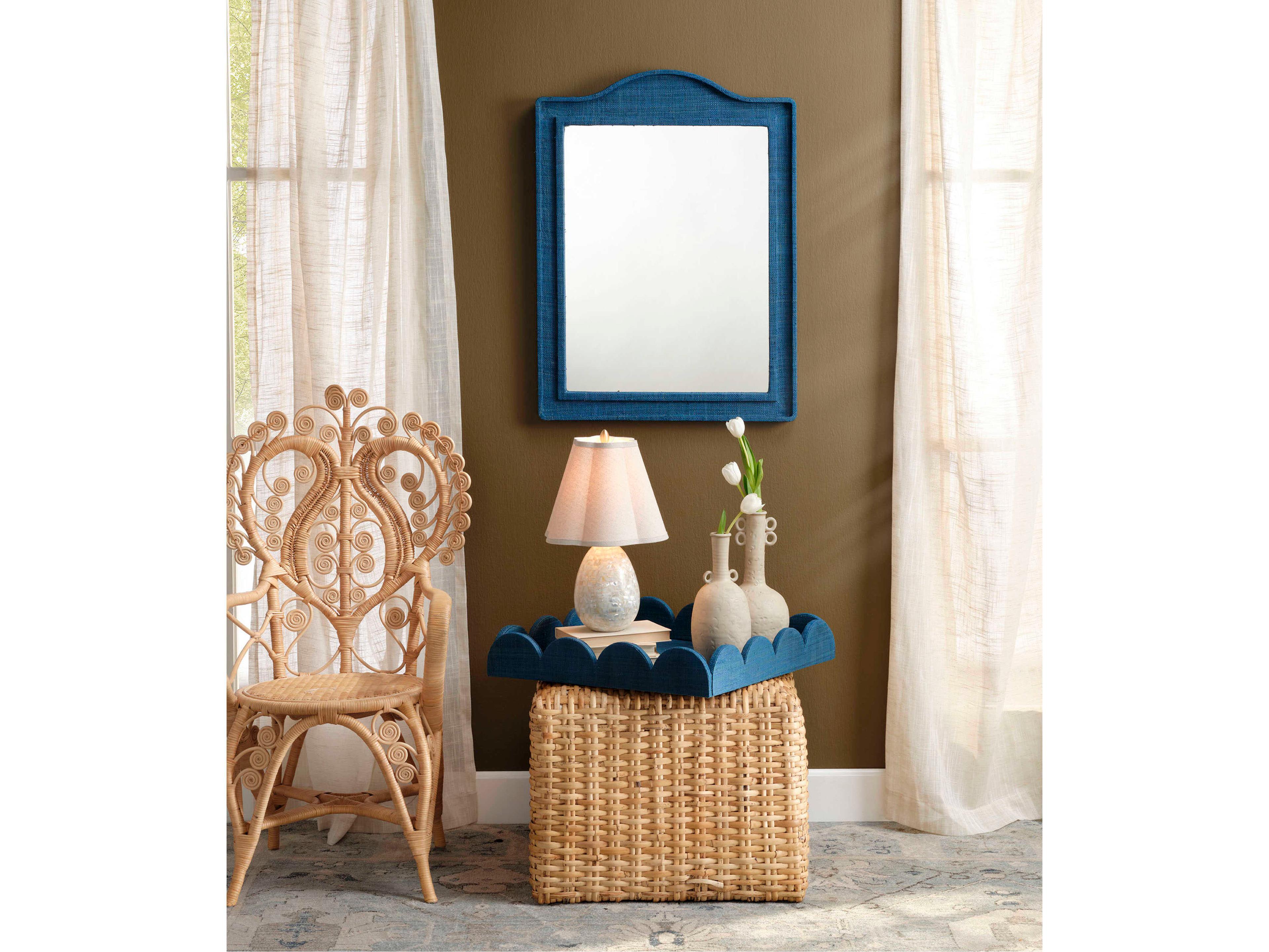 Jamie Young Capsule Mother of Pearl Mixed White Table Lamp