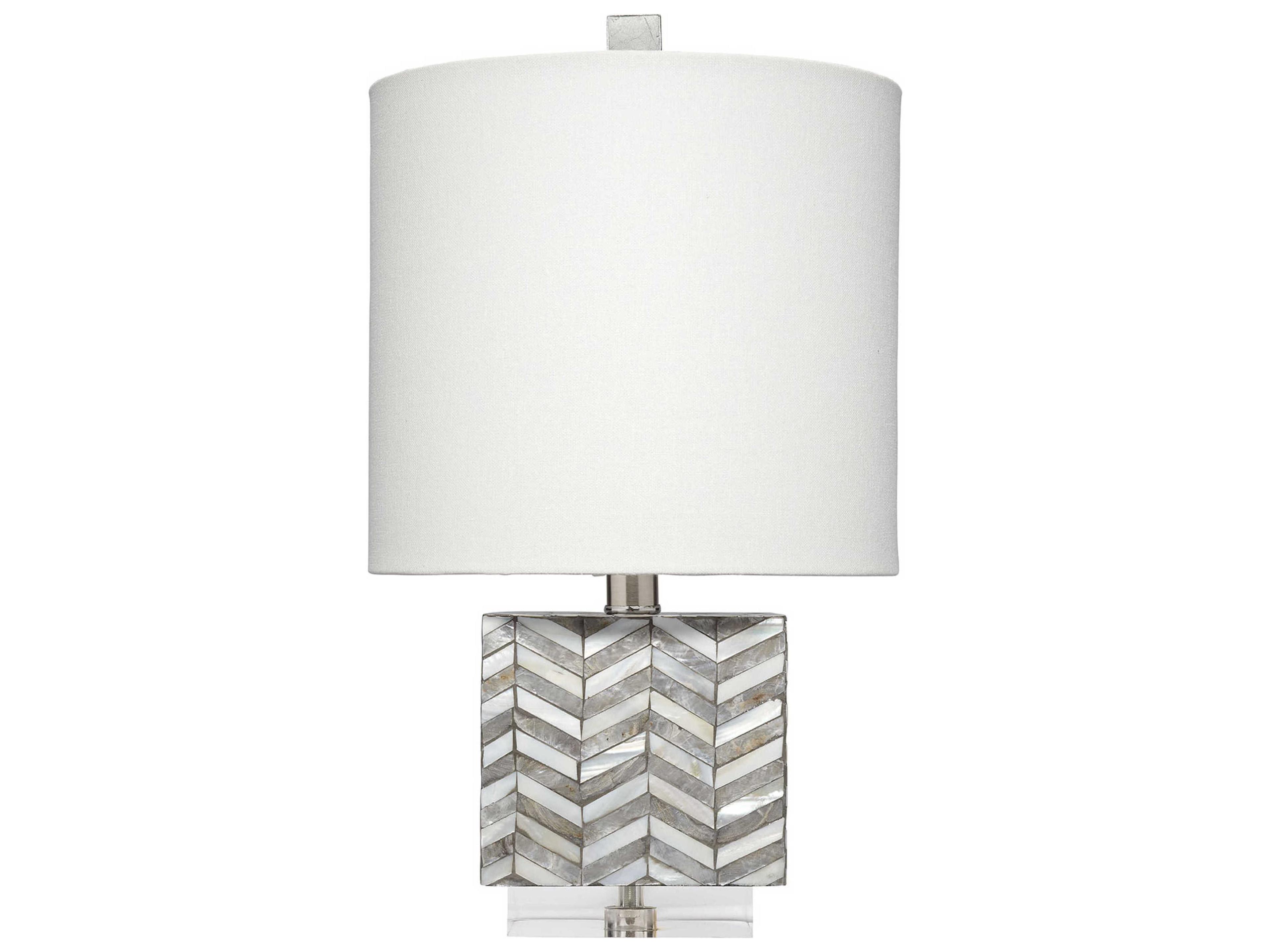Garbo Mother of Pearl Grey Table Lamp