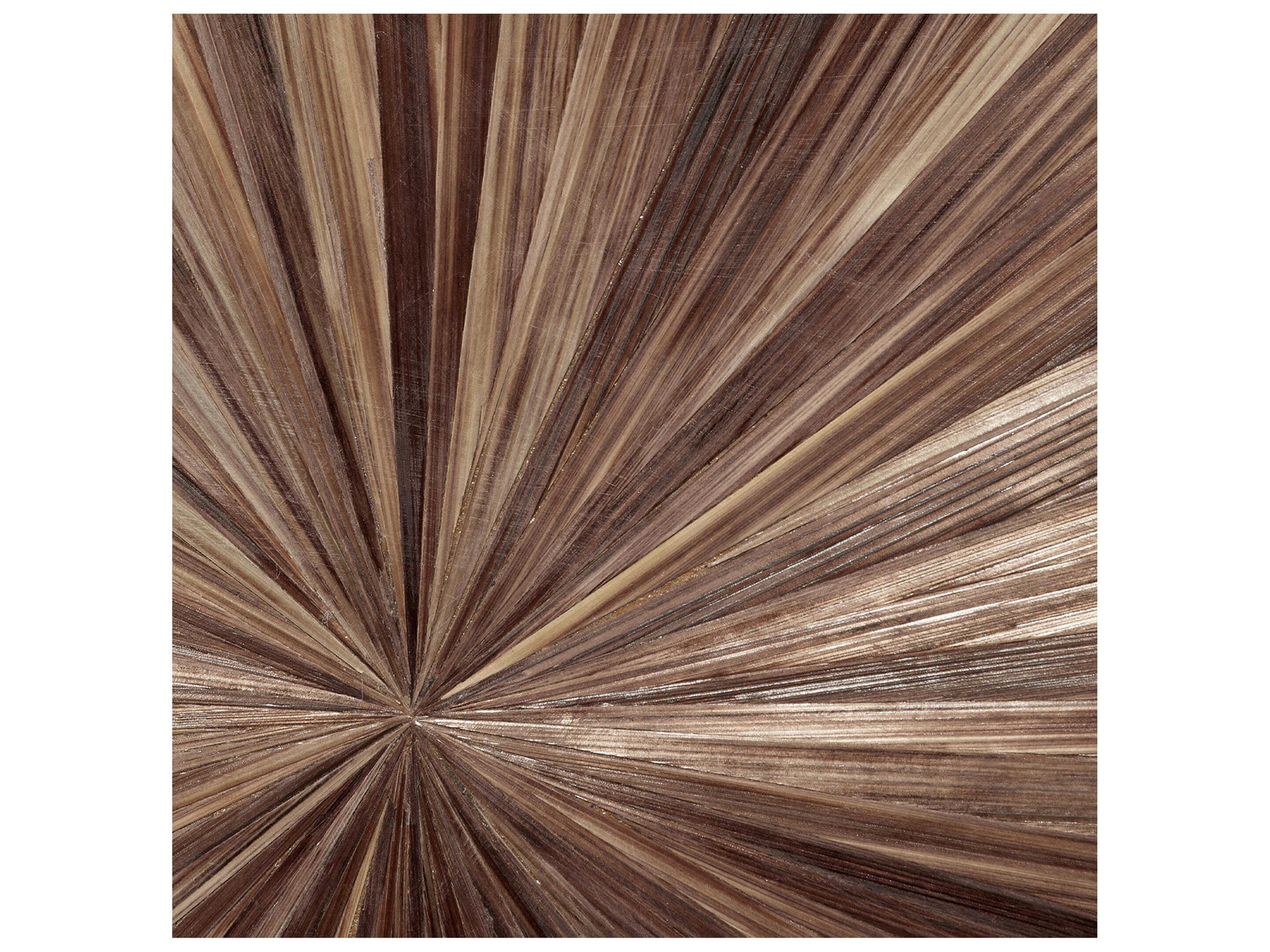 Jamie Young Palm Marquetry Brown Buffet Lamp