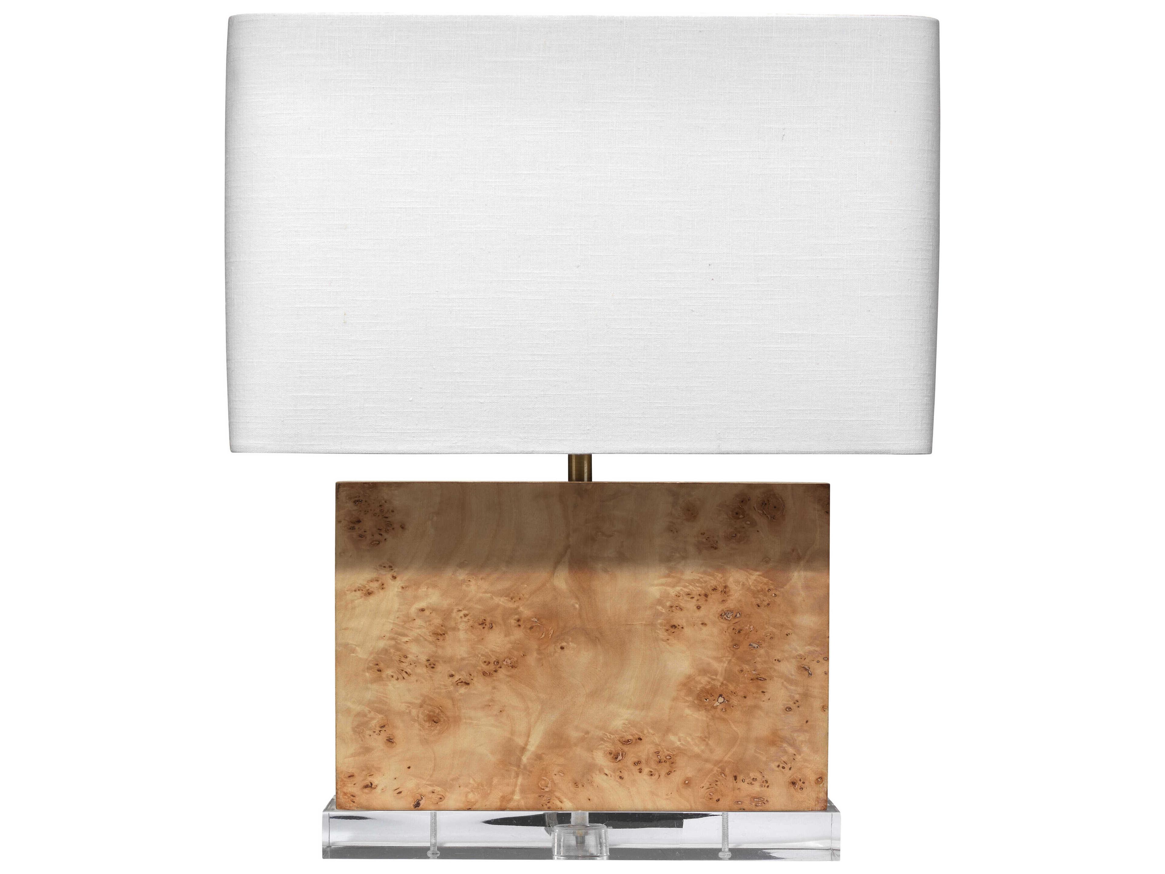 Parallel Natural Burl Wood Table Lamp