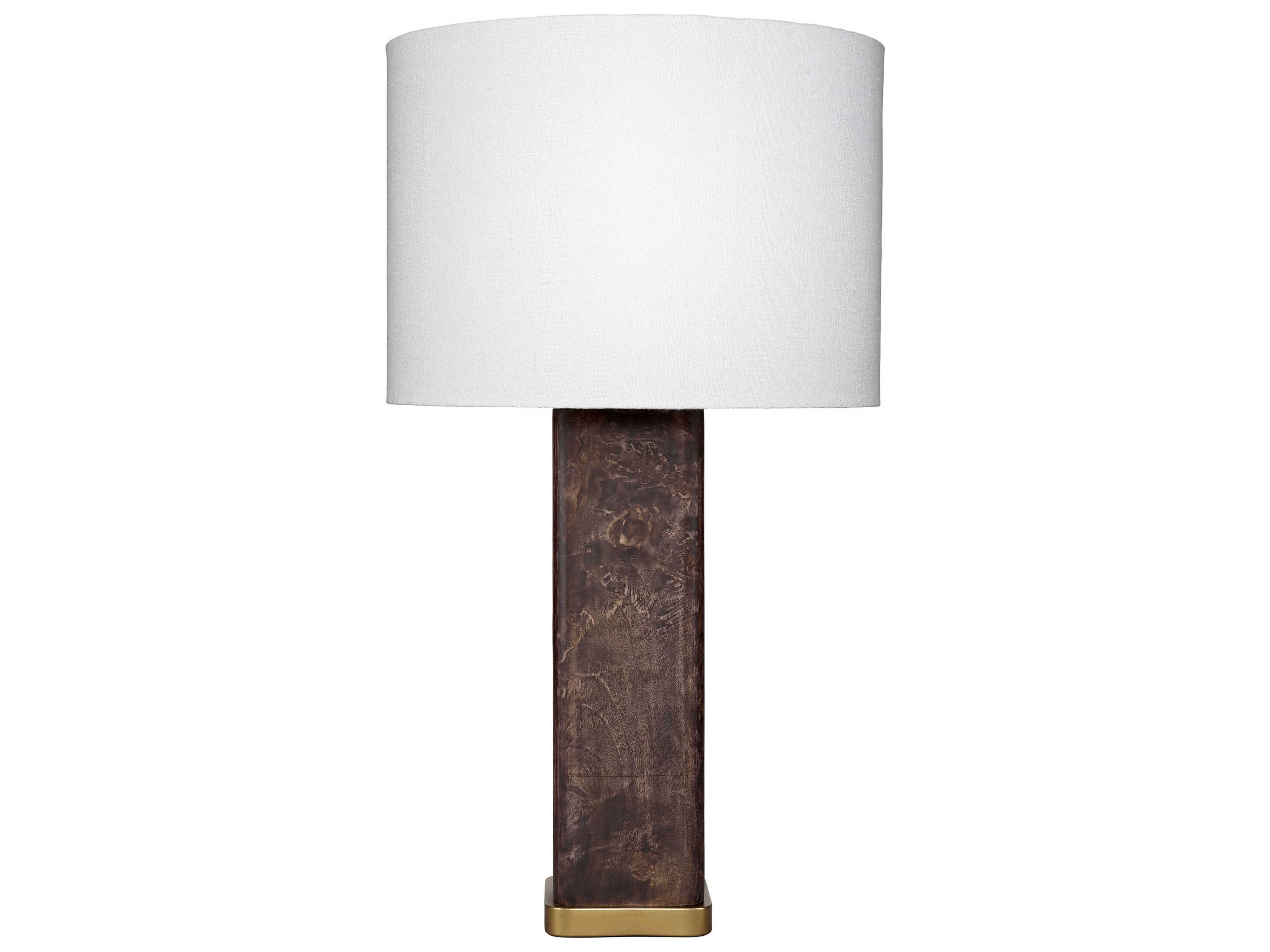 Preston Burl Wood Dark Grey Buffet Lamp