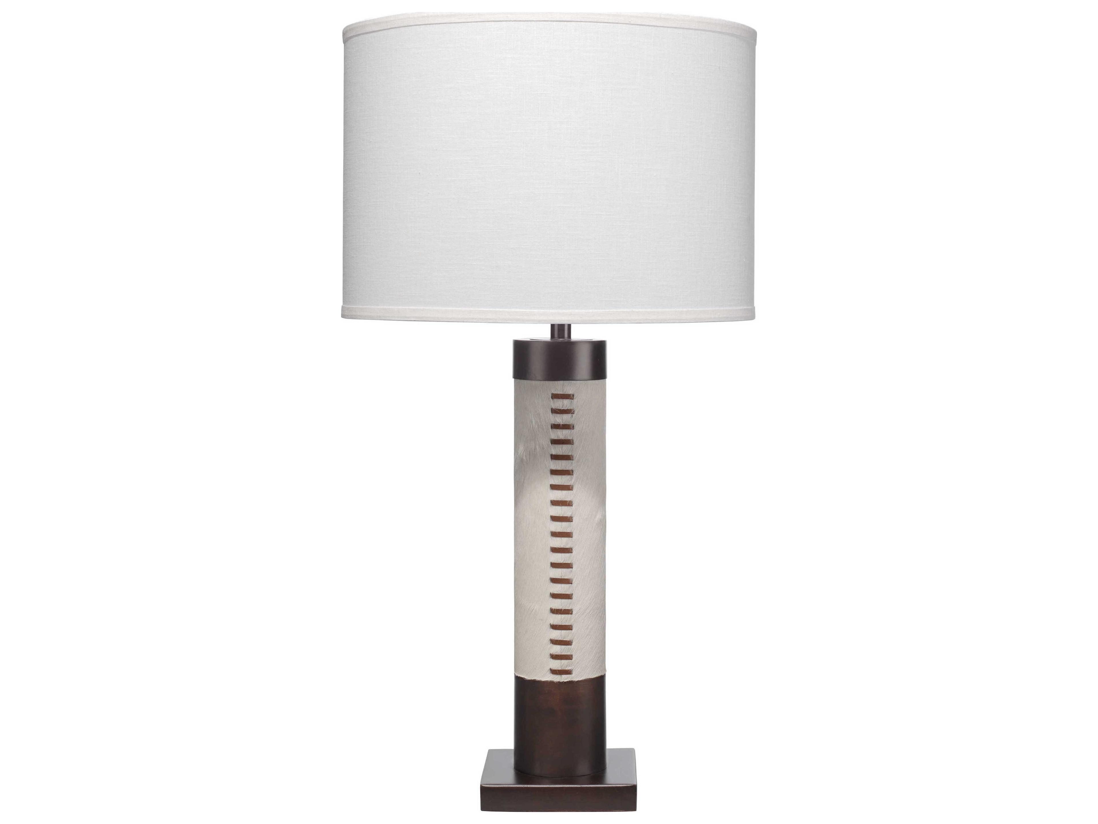 Sheridan White Hide Oil Rubbed Bronze Buffet Lamp
