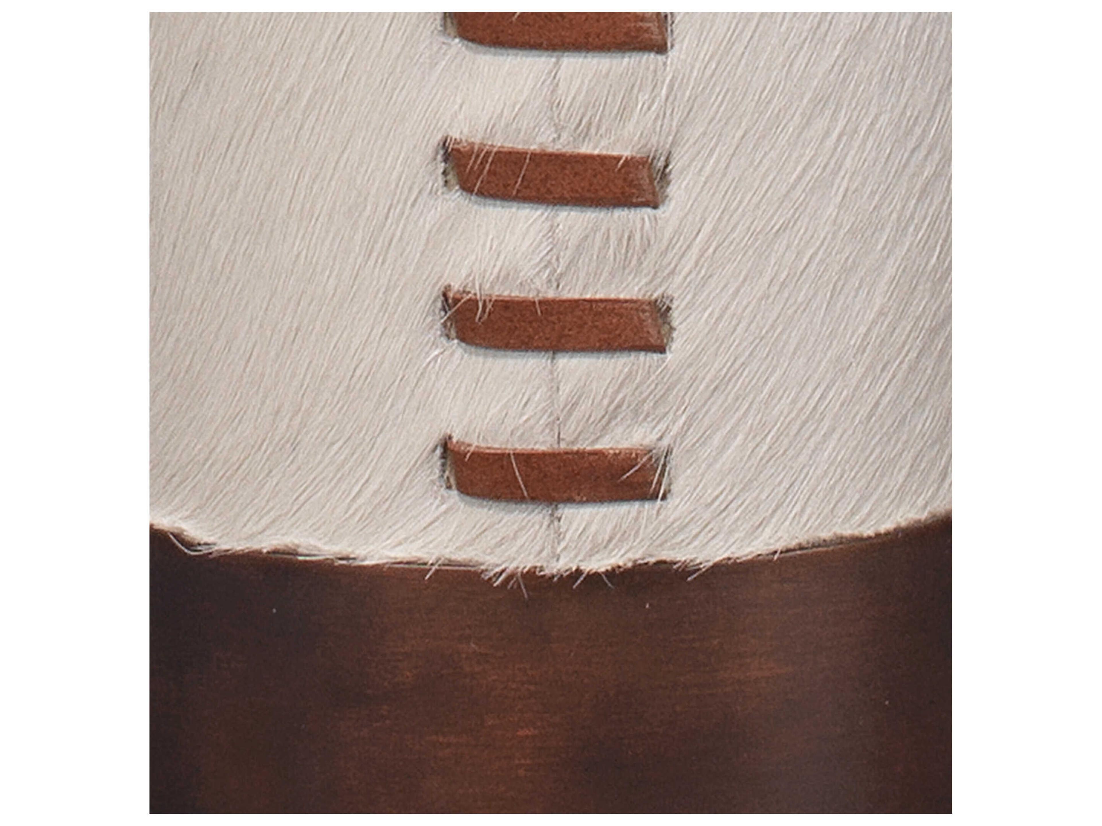 Jamie Young Sheridan White Hide Oil Rubbed Bronze Buffet Lamp