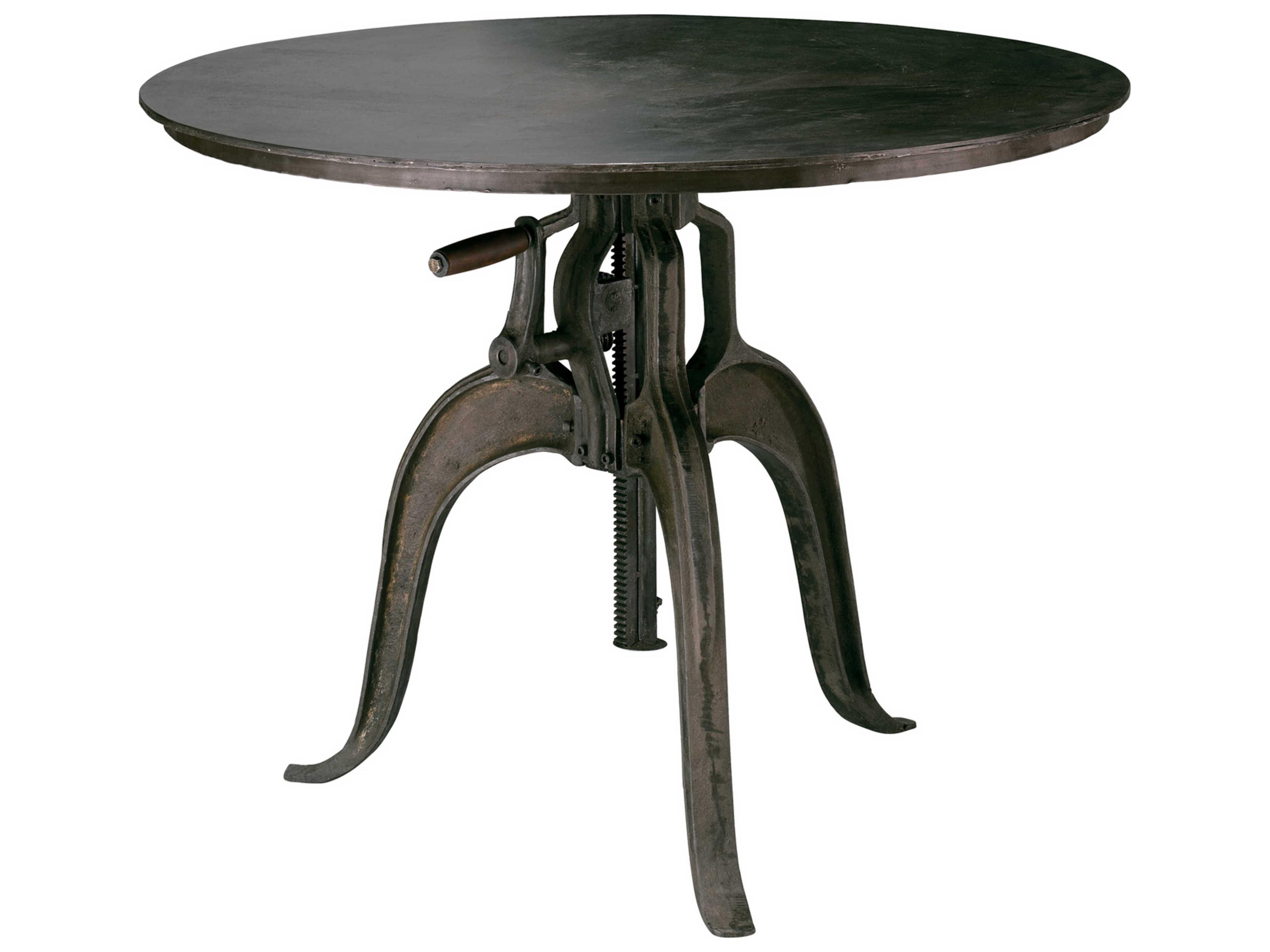 Americana Gun Metal Round Bar Table