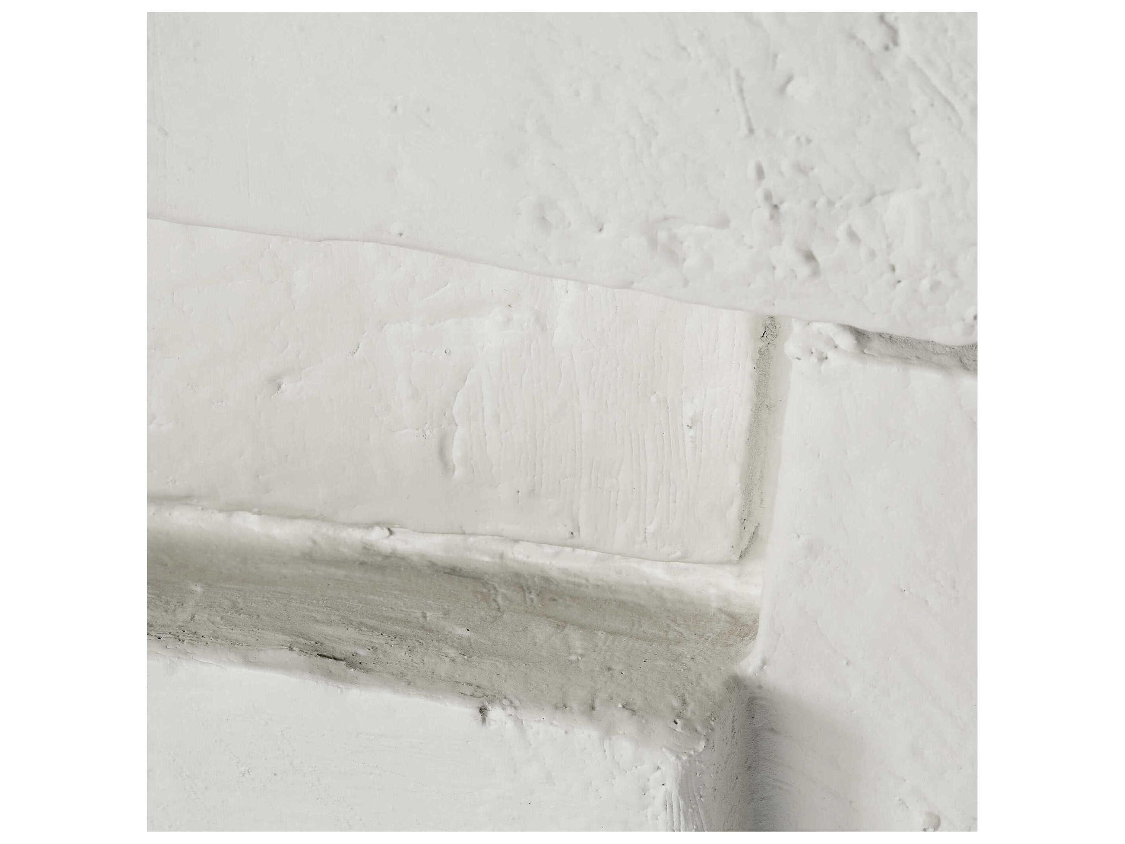 Jamie Young Brick 16" Square Fiber Glass Cream End Table