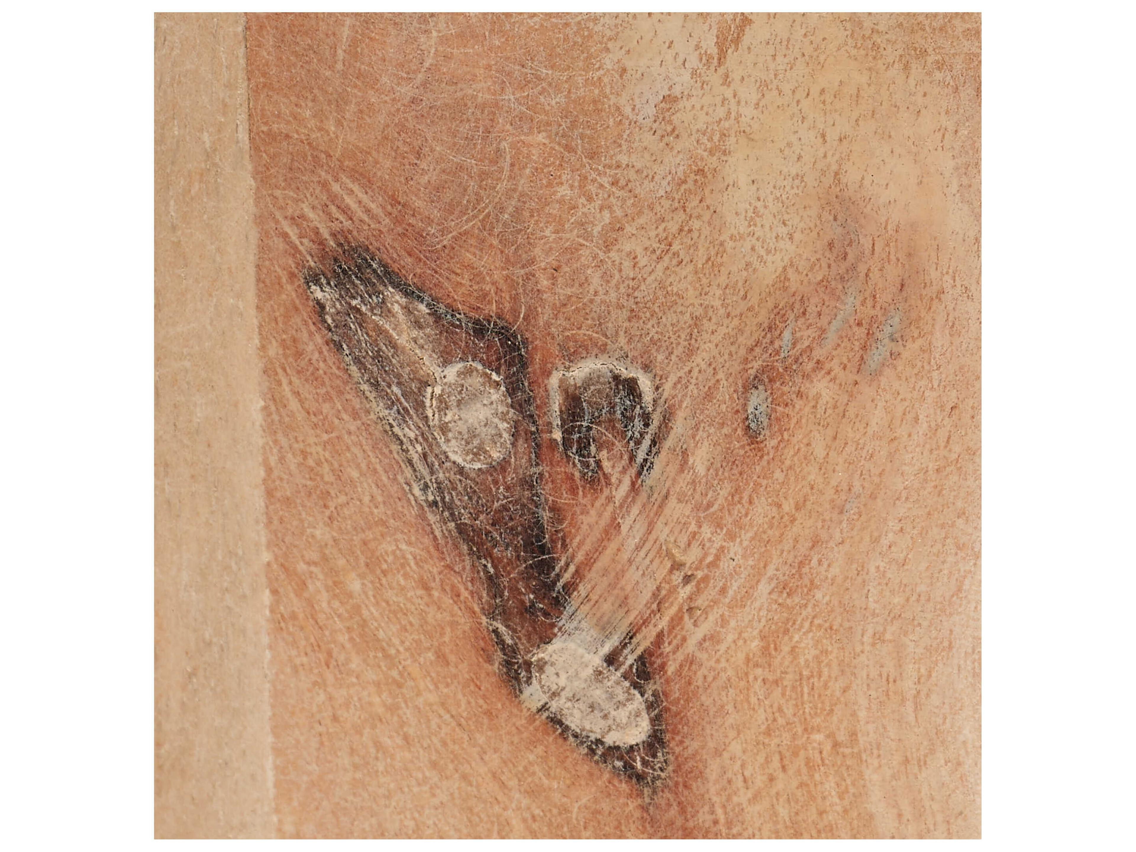 Jamie Young Dylan Round Wood White Wash End Table