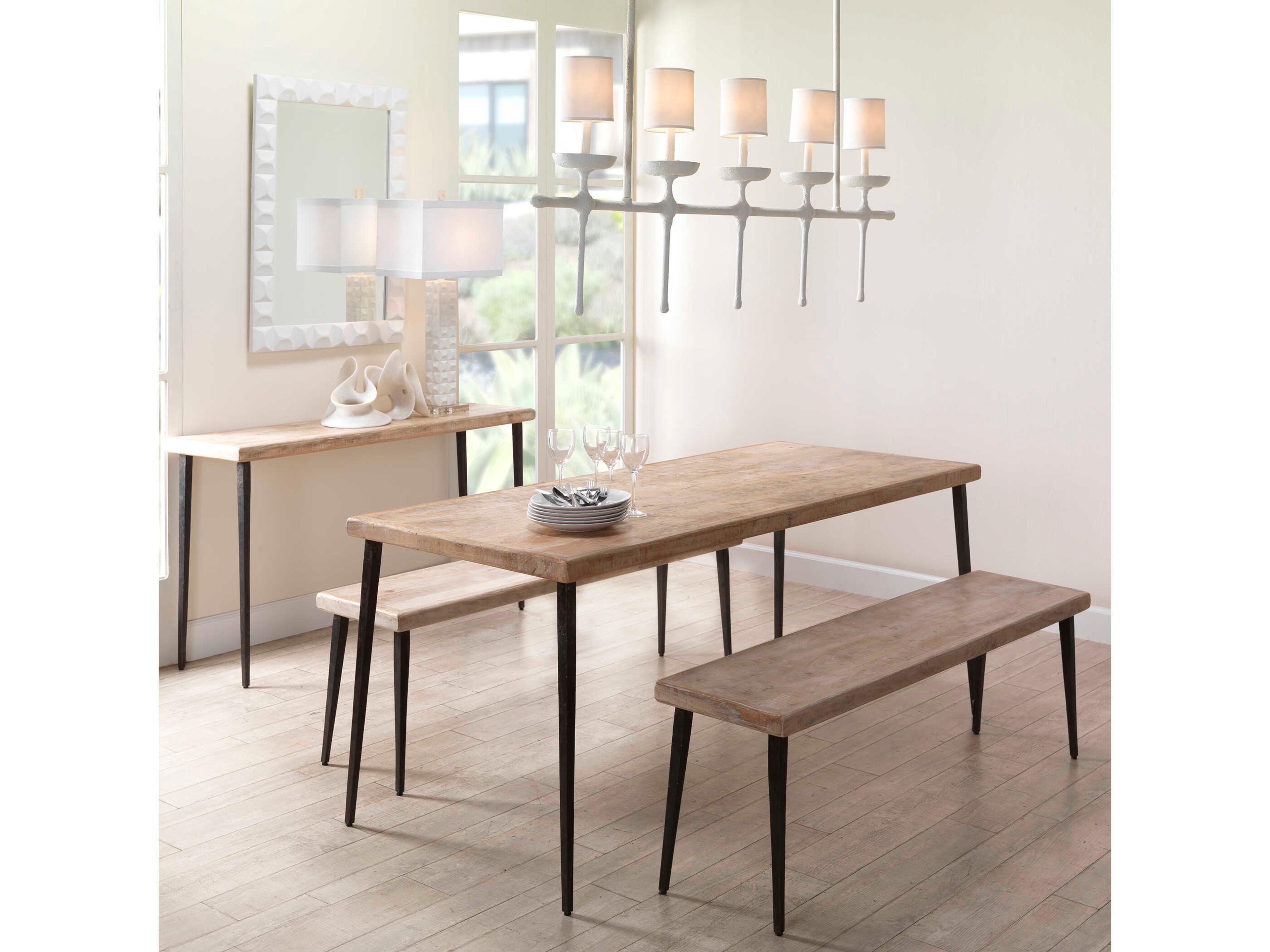 Jamie Young Farmhouse Rectangular Wood Dining Table