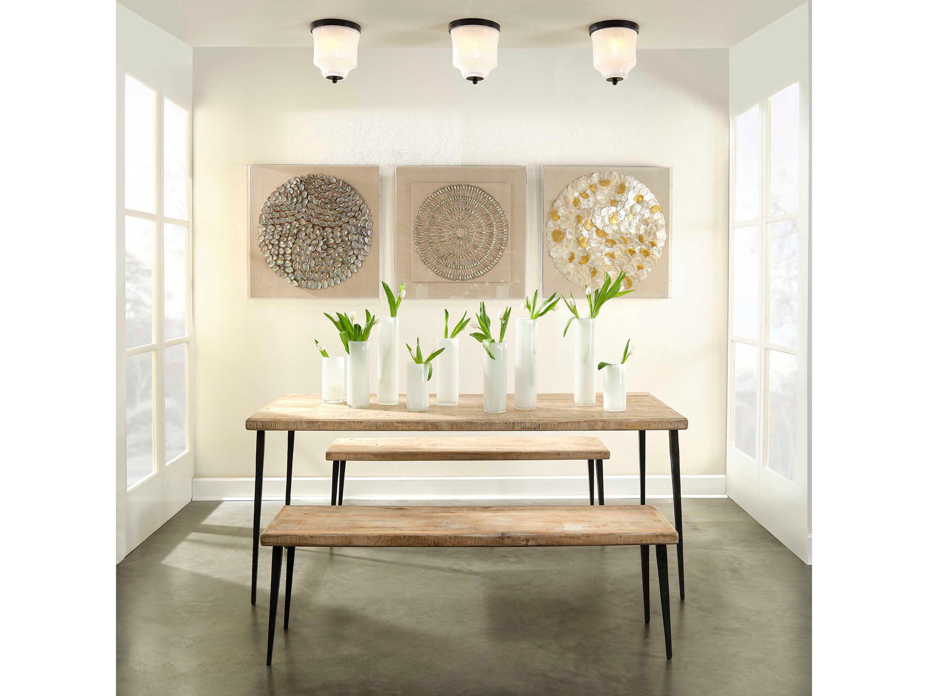 Jamie Young Farmhouse Rectangular Wood Dining Table